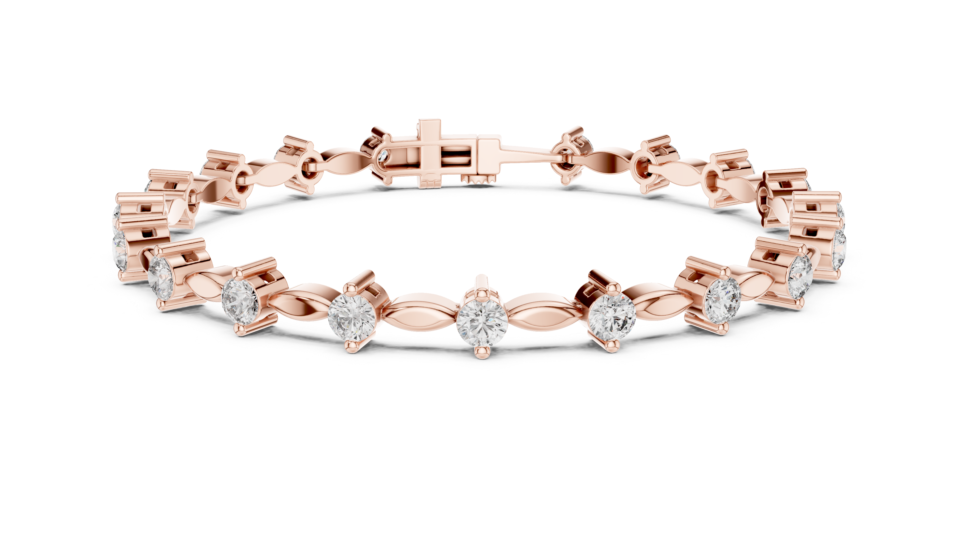 Luxury Diamond Link Bracelet