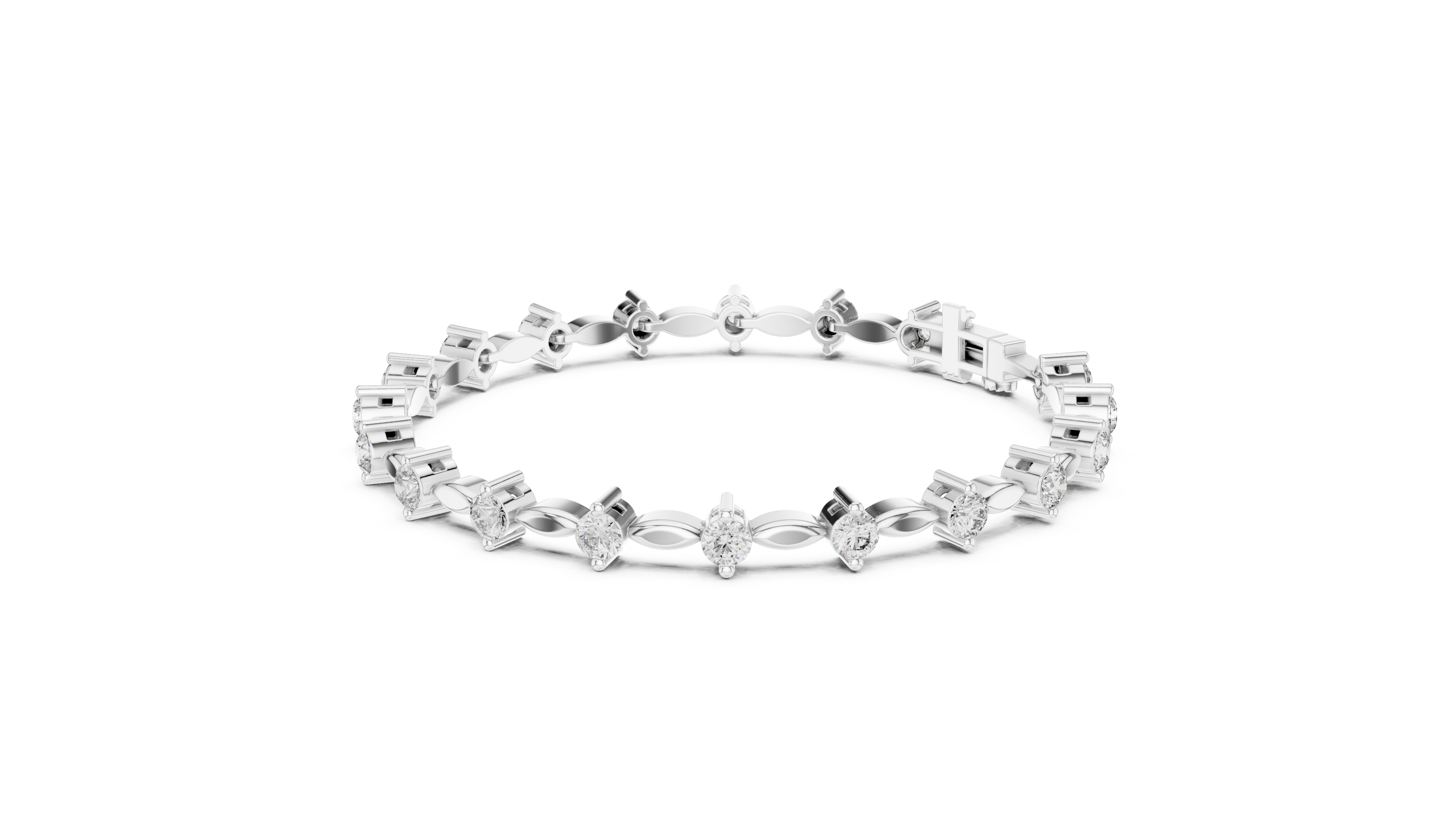 Luxury Diamond Link Bracelet