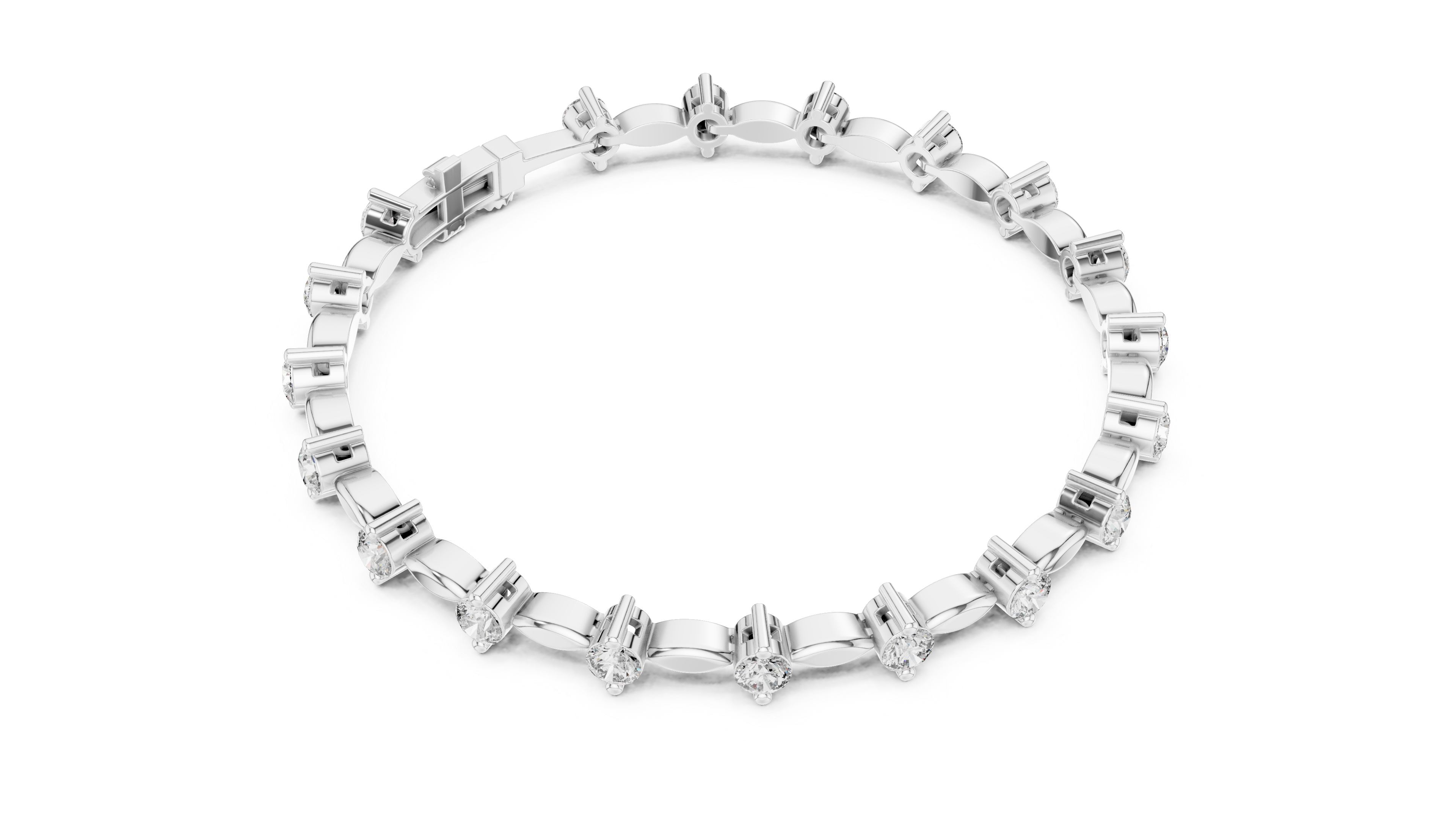 Luxury Diamond Link Bracelet