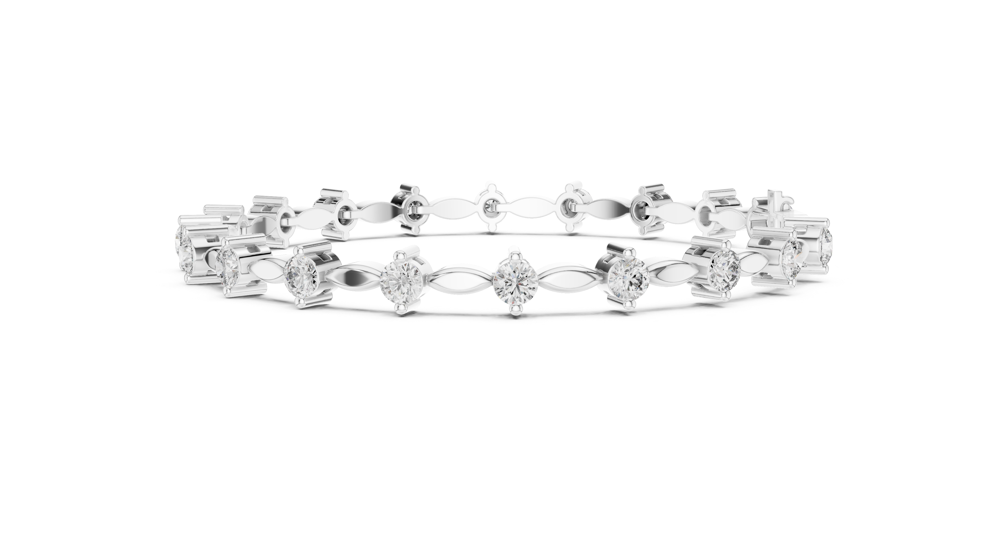 Luxury Diamond Link Bracelet