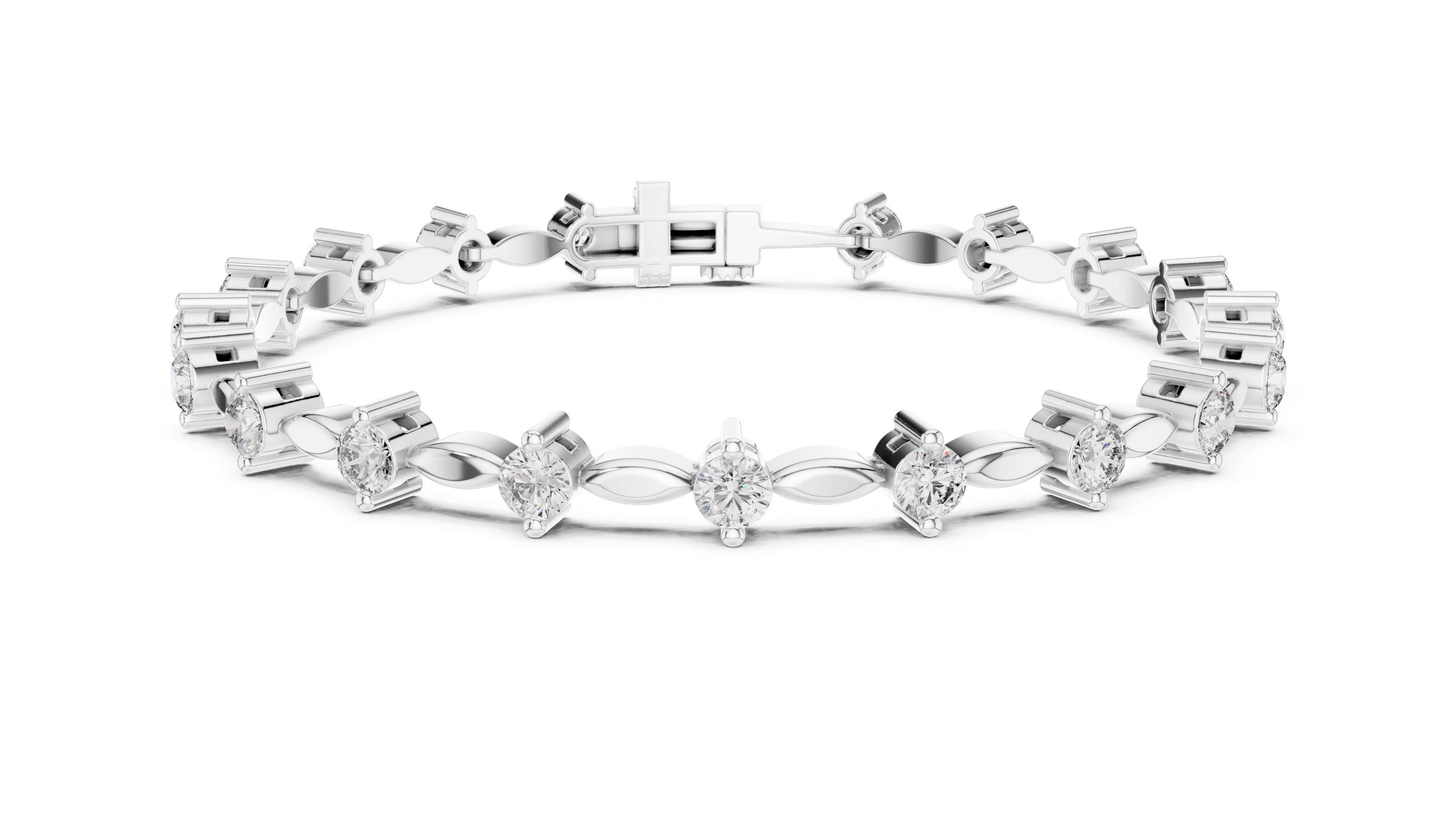 Luxury Diamond Link Bracelet