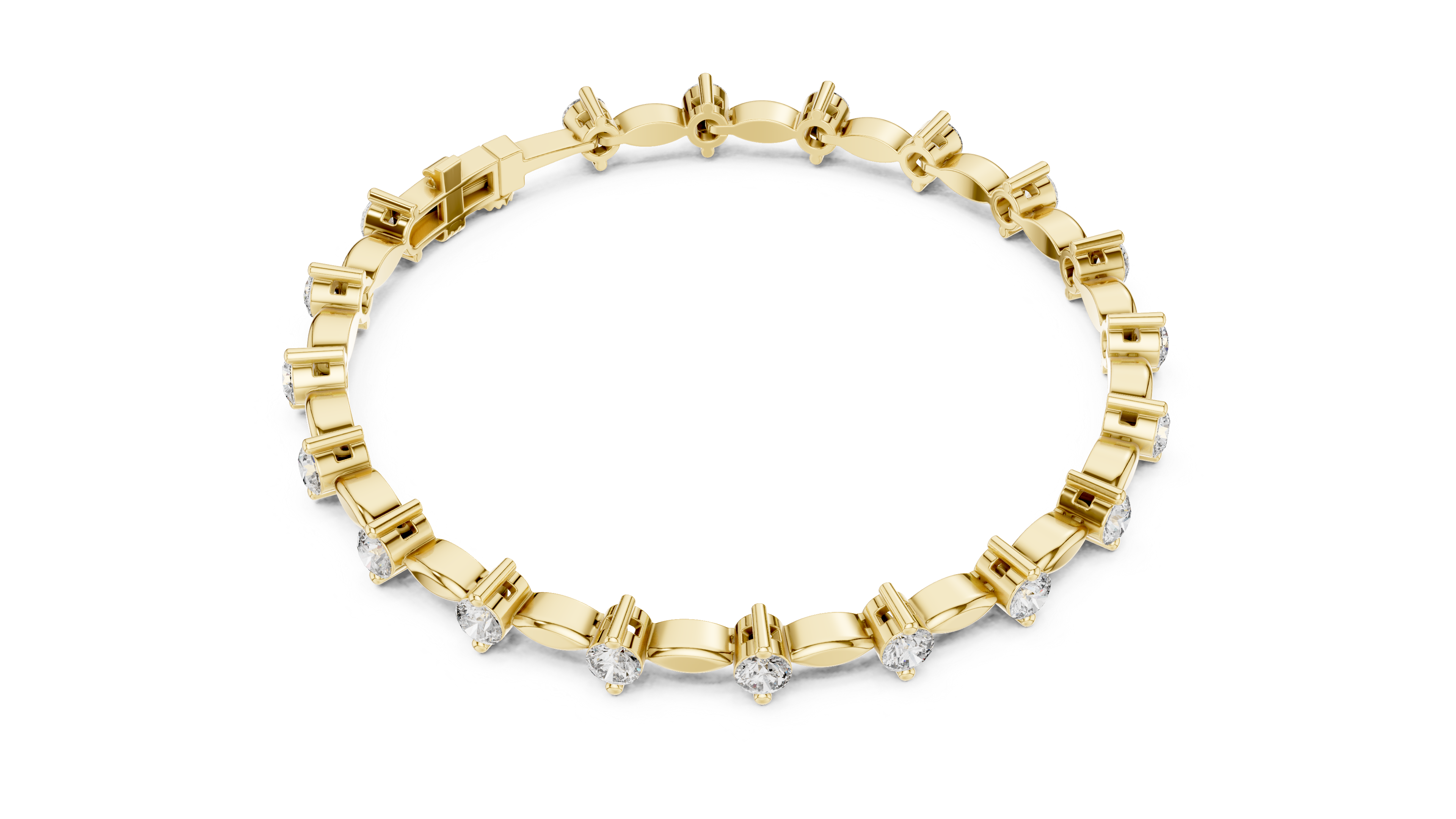 Luxury Diamond Link Bracelet