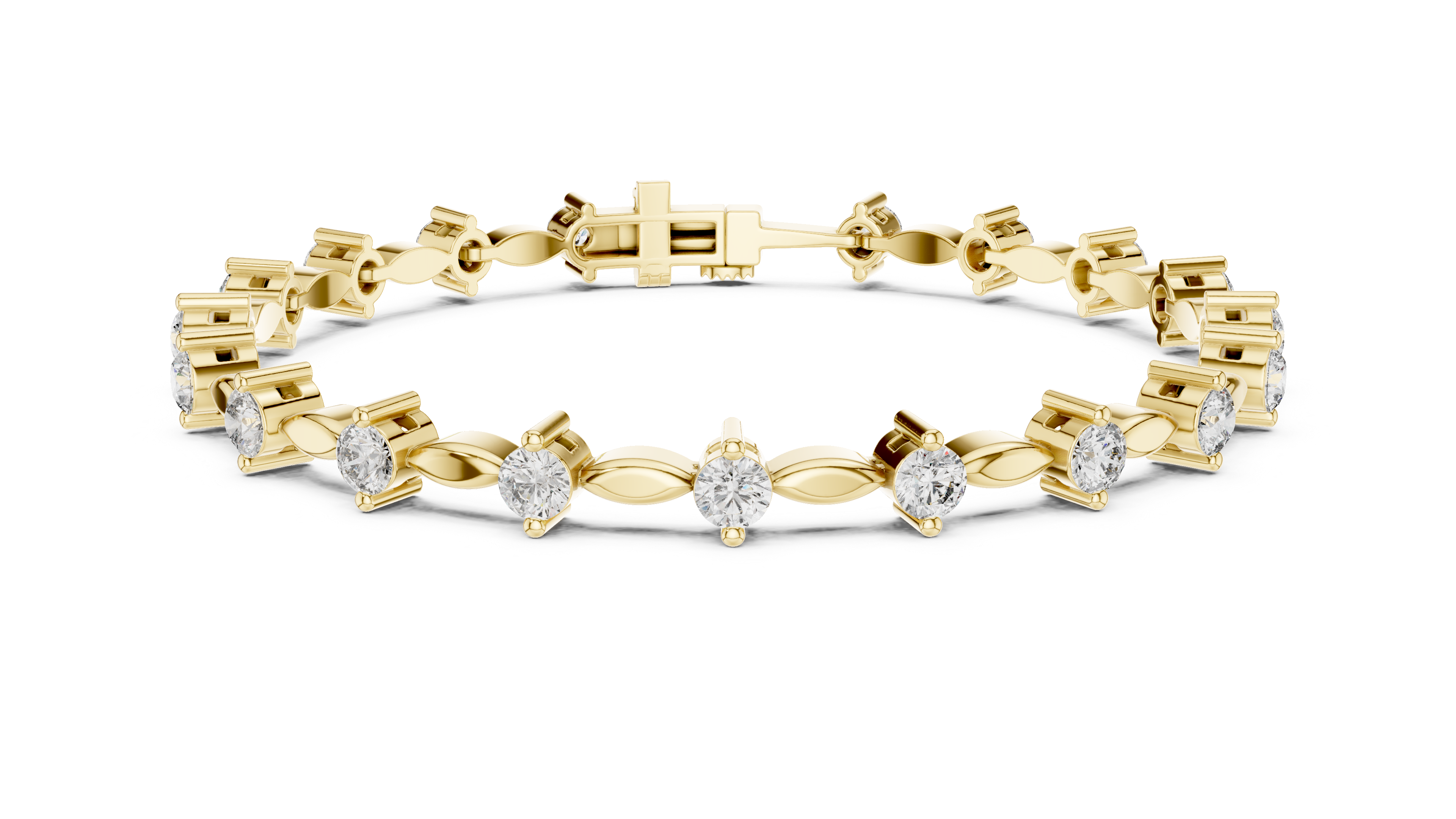 Luxury Diamond Link Bracelet
