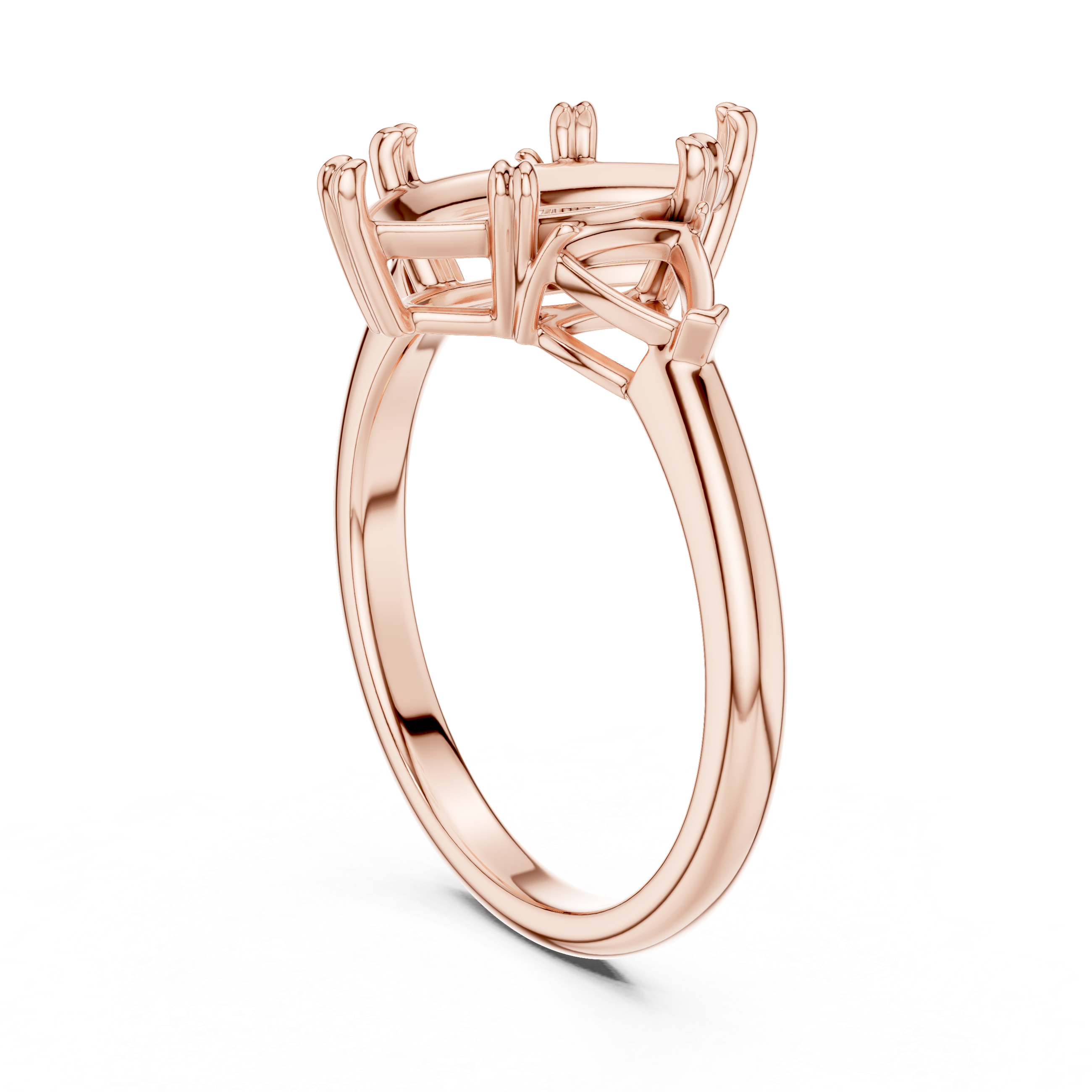 Marquise Cut Three-Stone Diamond Engagement Ring