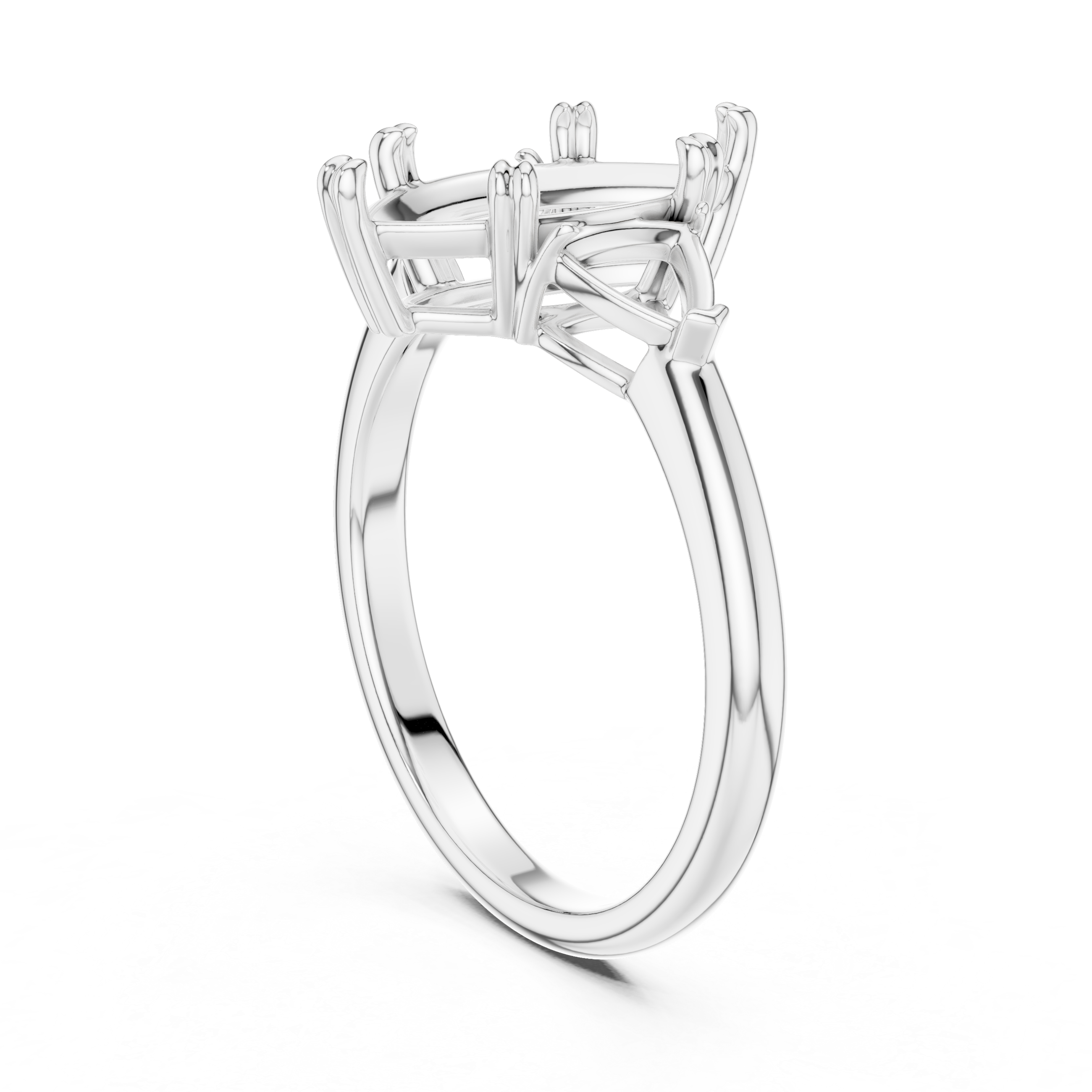 Marquise Cut Three-Stone Diamond Engagement Ring
