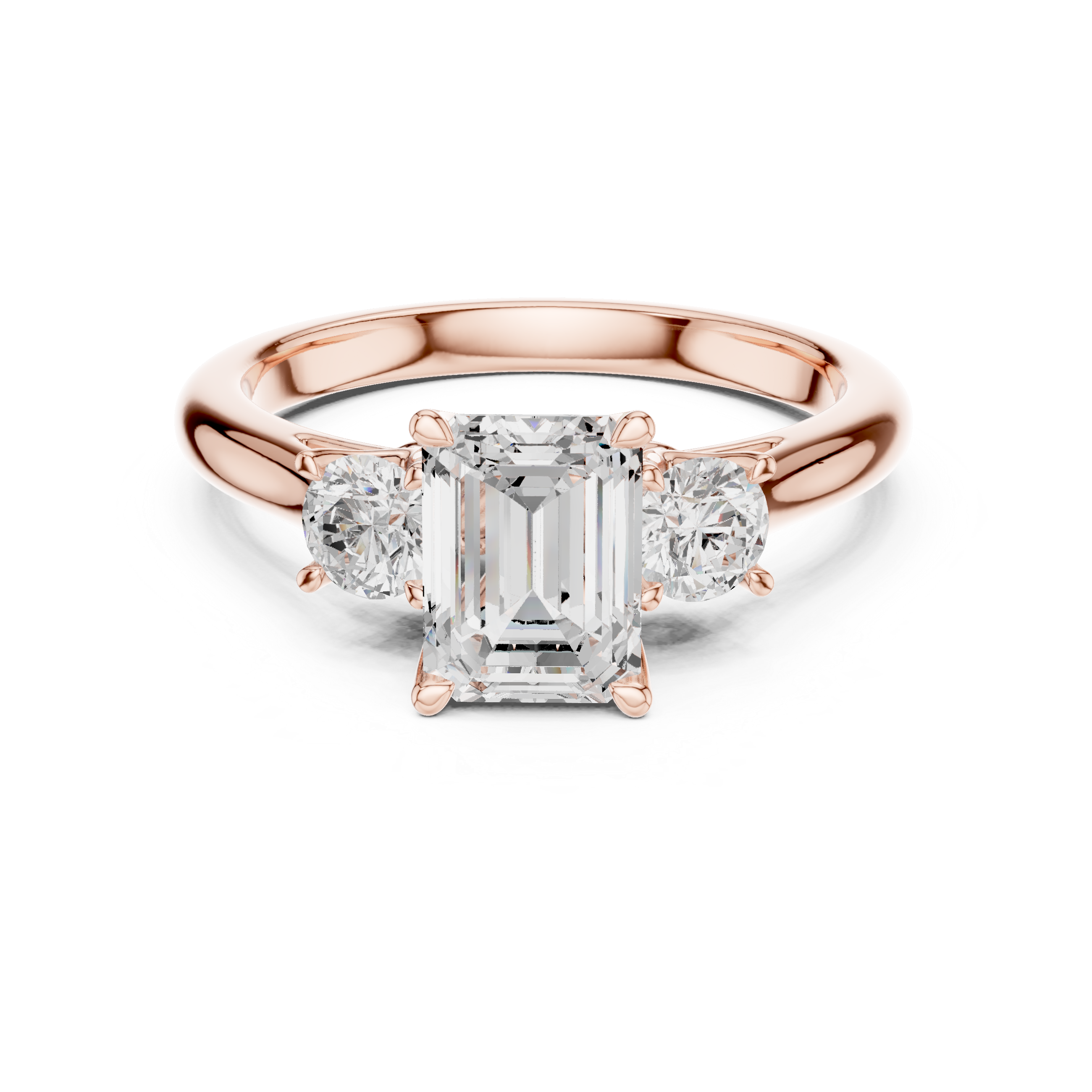 Emerald Cut Three-Stone Ring – Timeless and Elegant Design