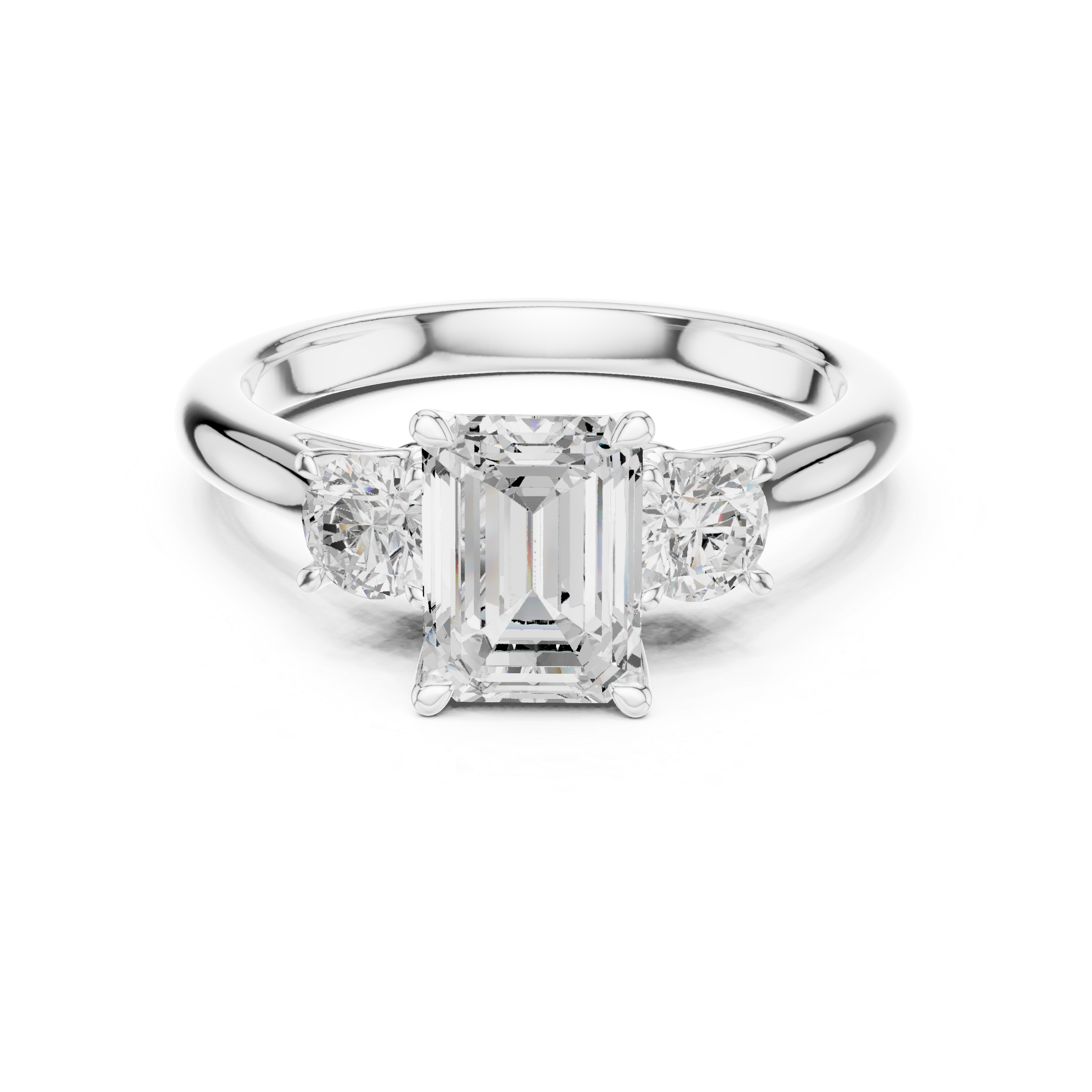 Emerald Cut Three-Stone Ring – Timeless and Elegant Design