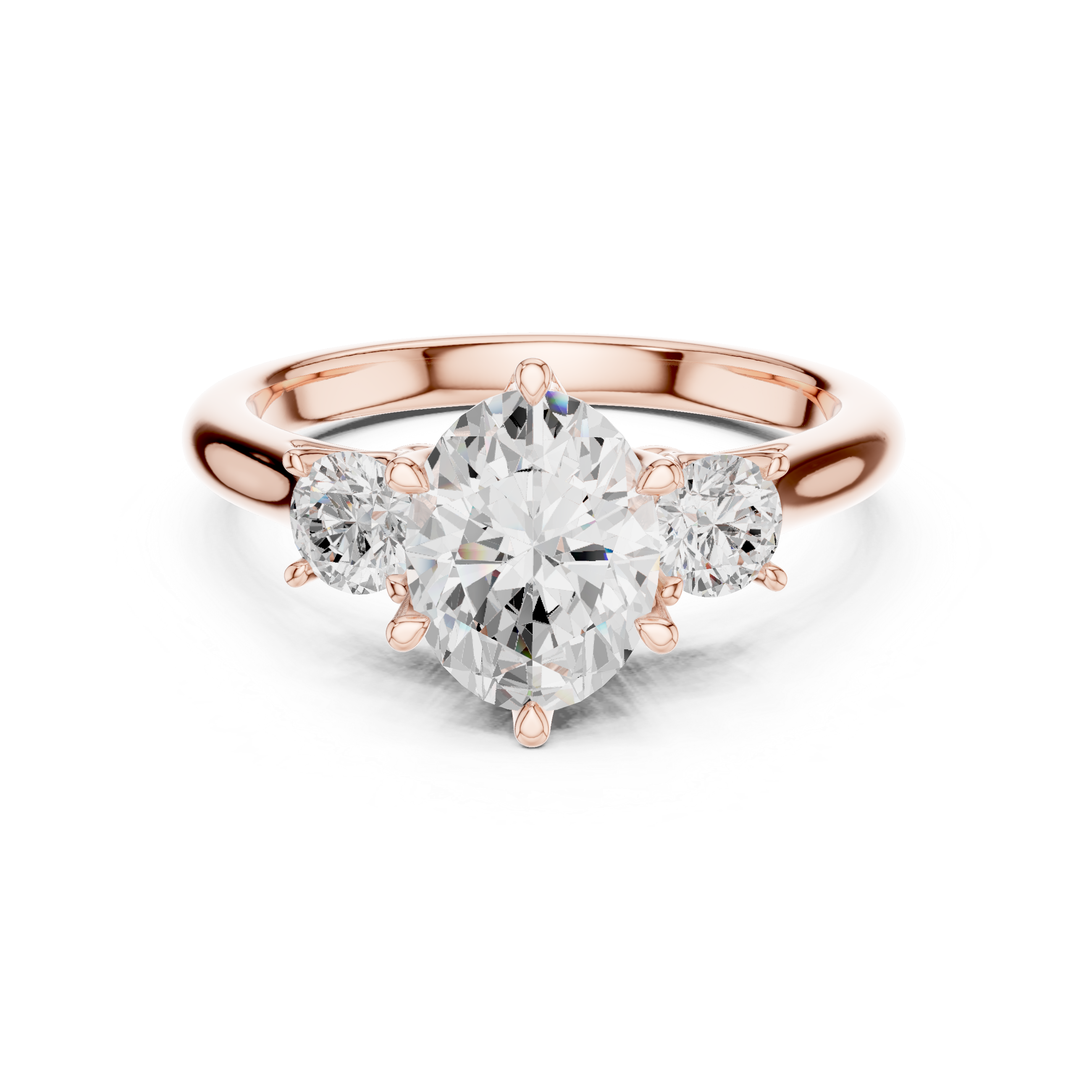 Oval Cut Three-Stone Ring – Classic and Elegant Design