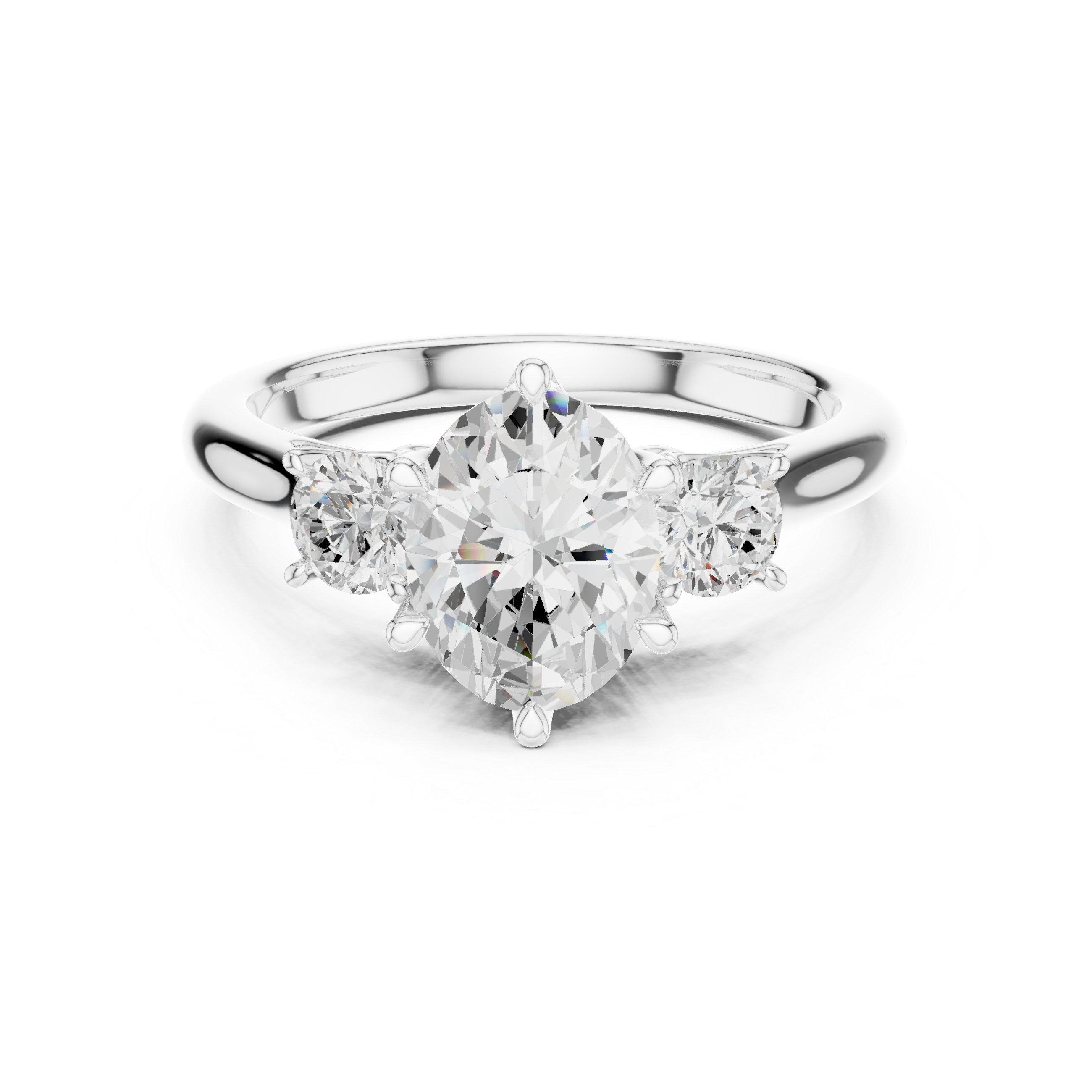 Oval Cut Three-Stone Ring – Classic and Elegant Design
