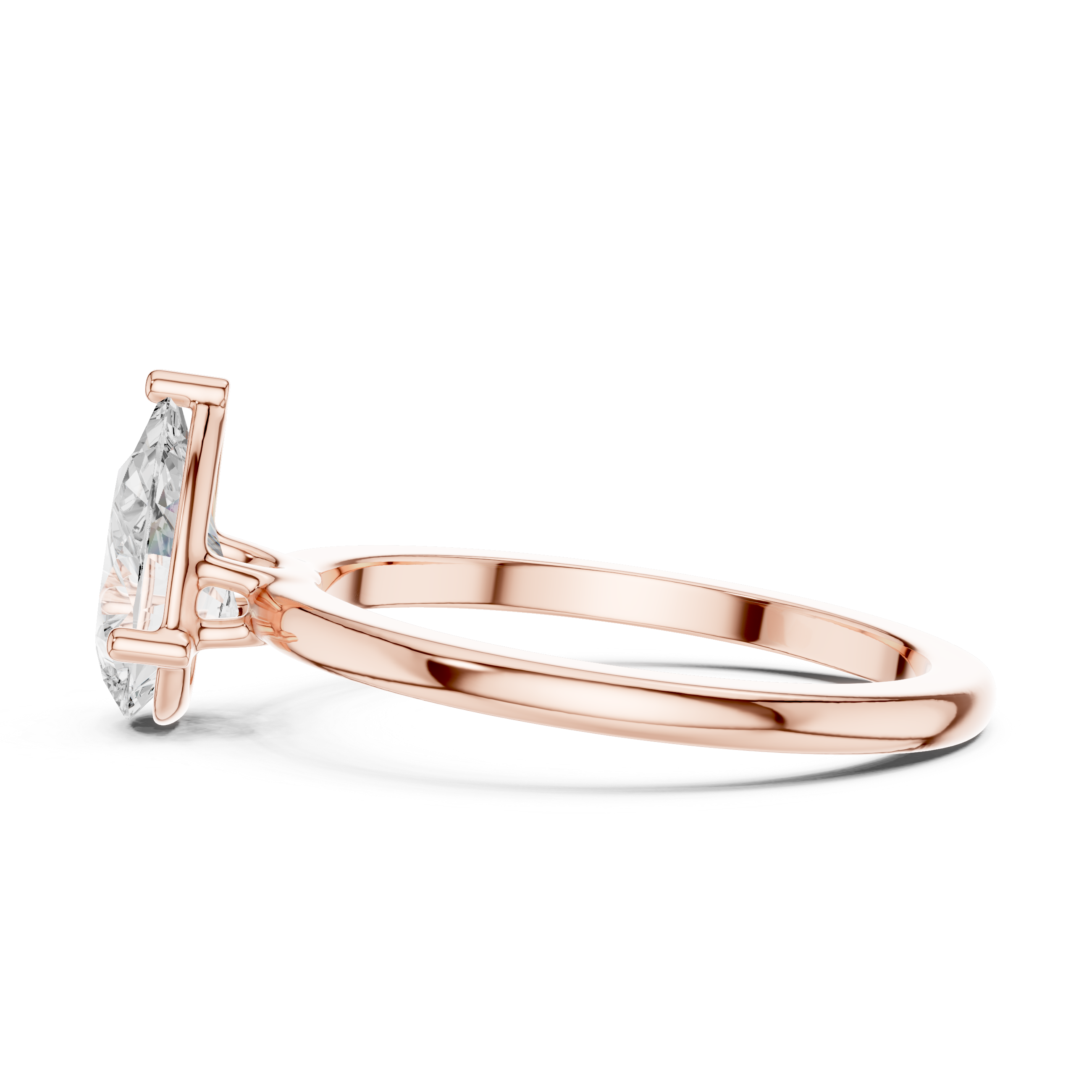 Classic Pear Cut Solitaire Engagement Ring