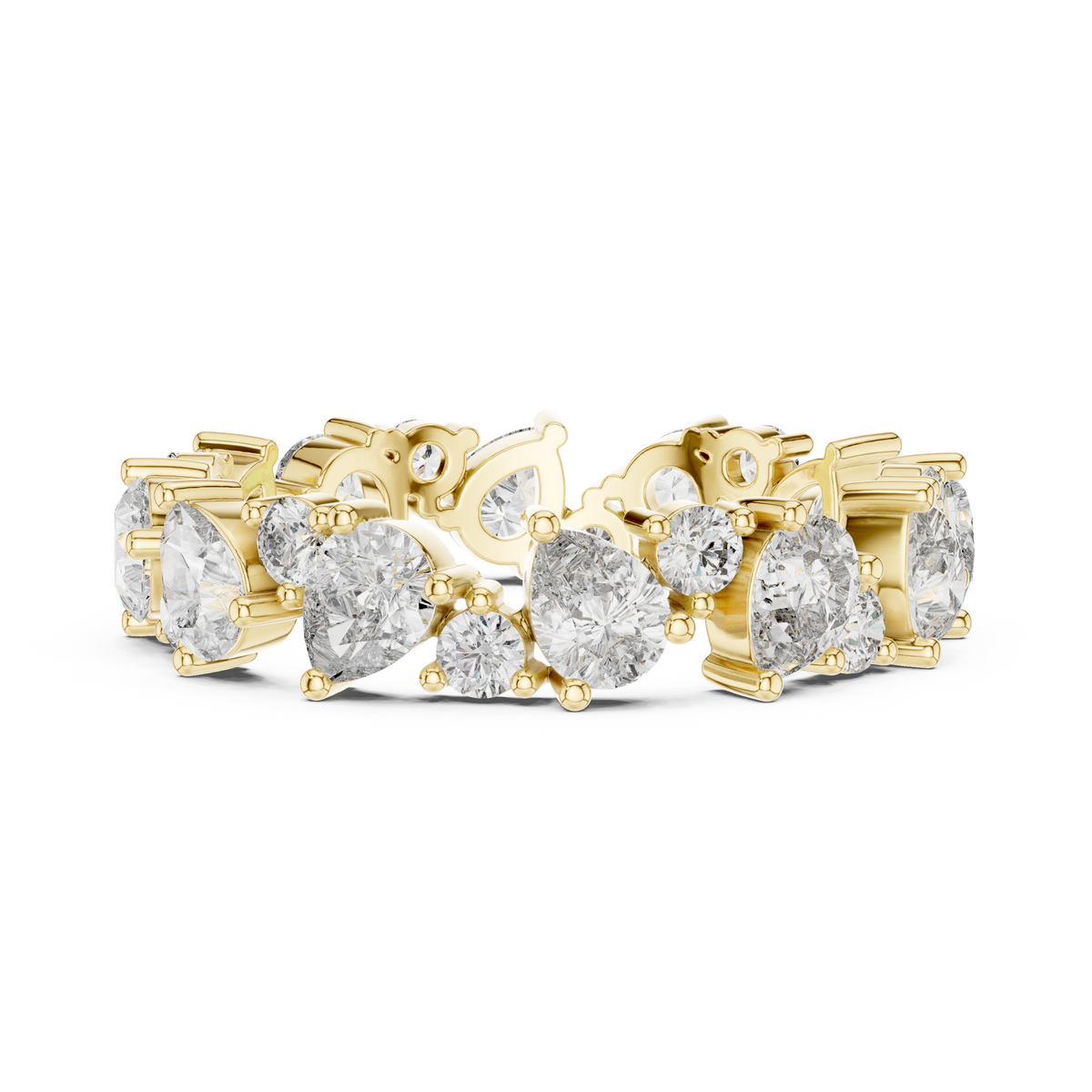 Pear & Round Diamond Full Eternity Band Ring
