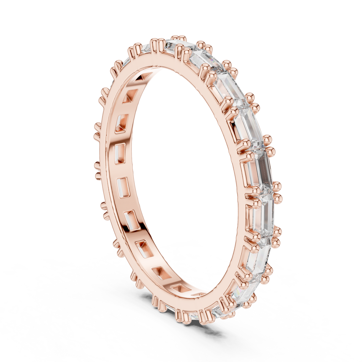 Baguette-Cut Full Eternity Band Ring