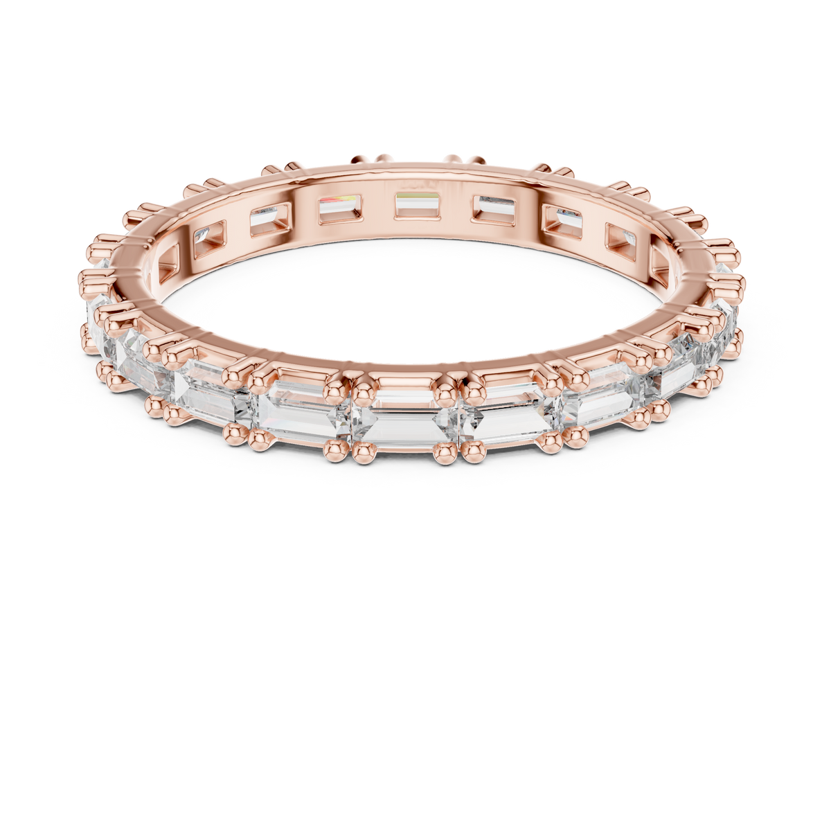 Baguette-Cut Full Eternity Band Ring