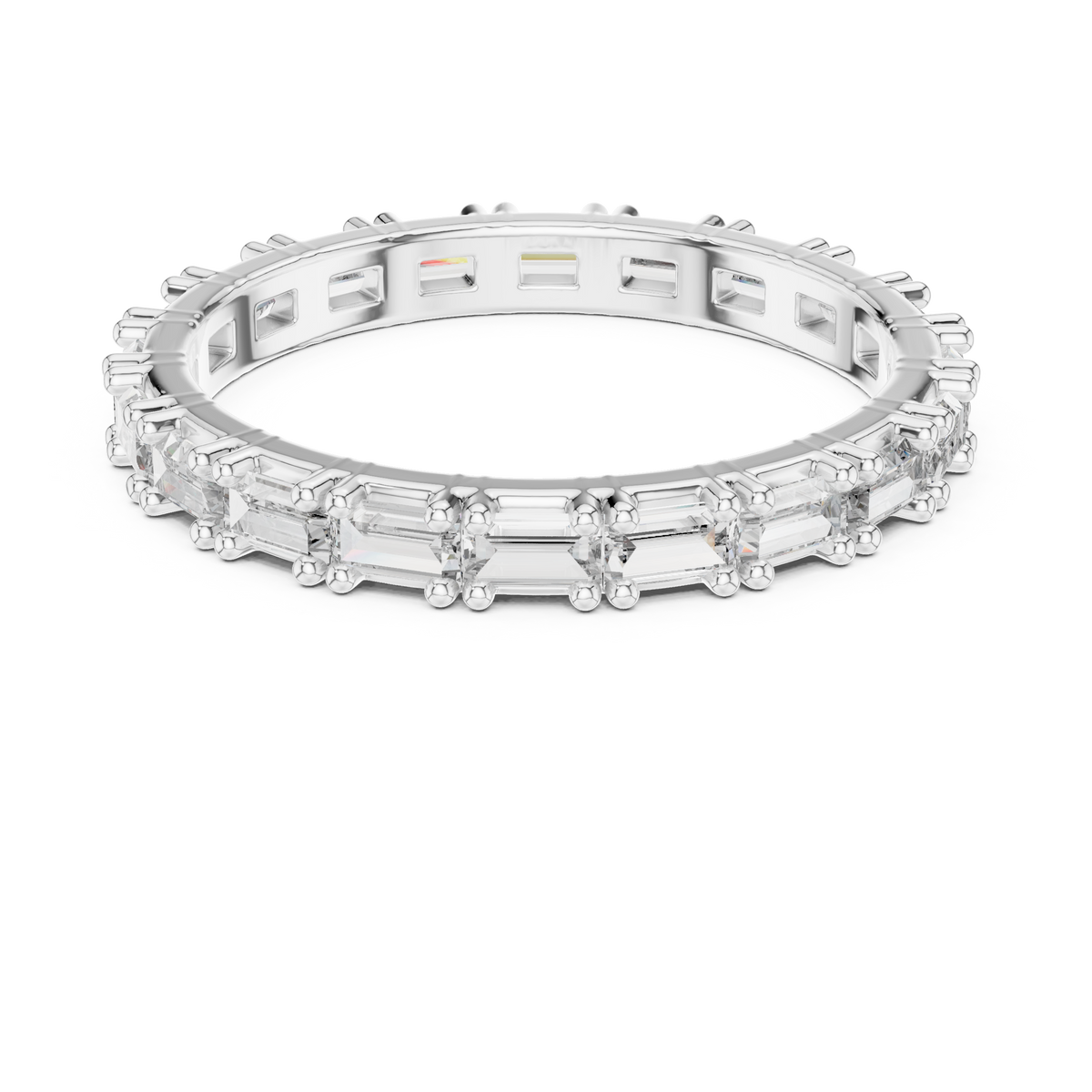 Baguette-Cut Full Eternity Band Ring