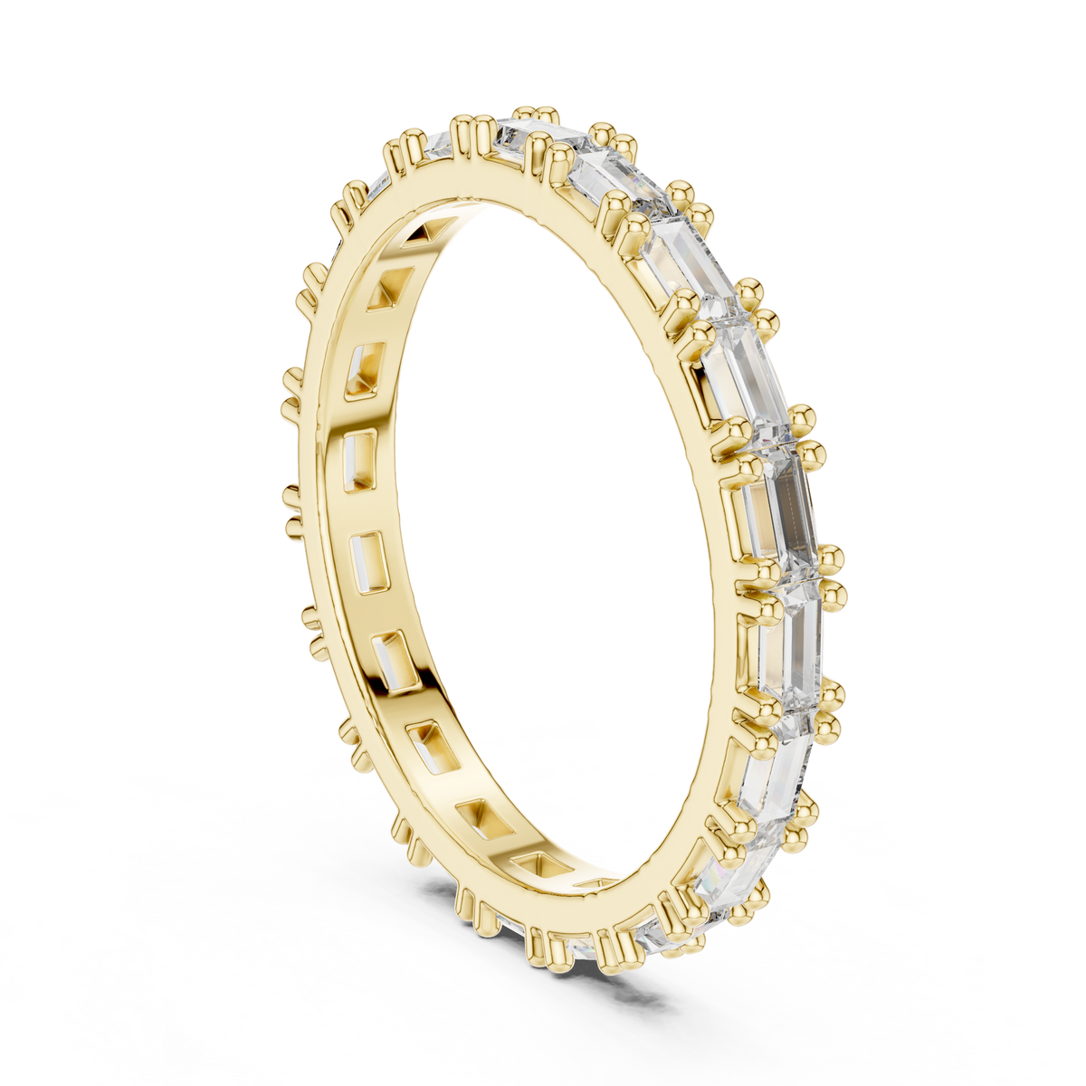 Baguette-Cut Full Eternity Band Ring