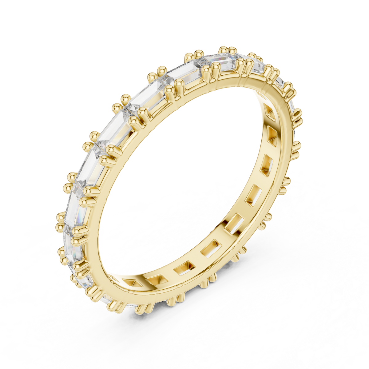 Baguette-Cut Full Eternity Band Ring