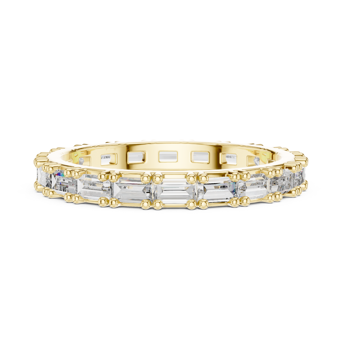 Baguette-Cut Full Eternity Band Ring