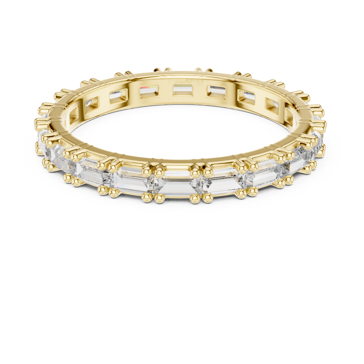Baguette-Cut Full Eternity Band Ring