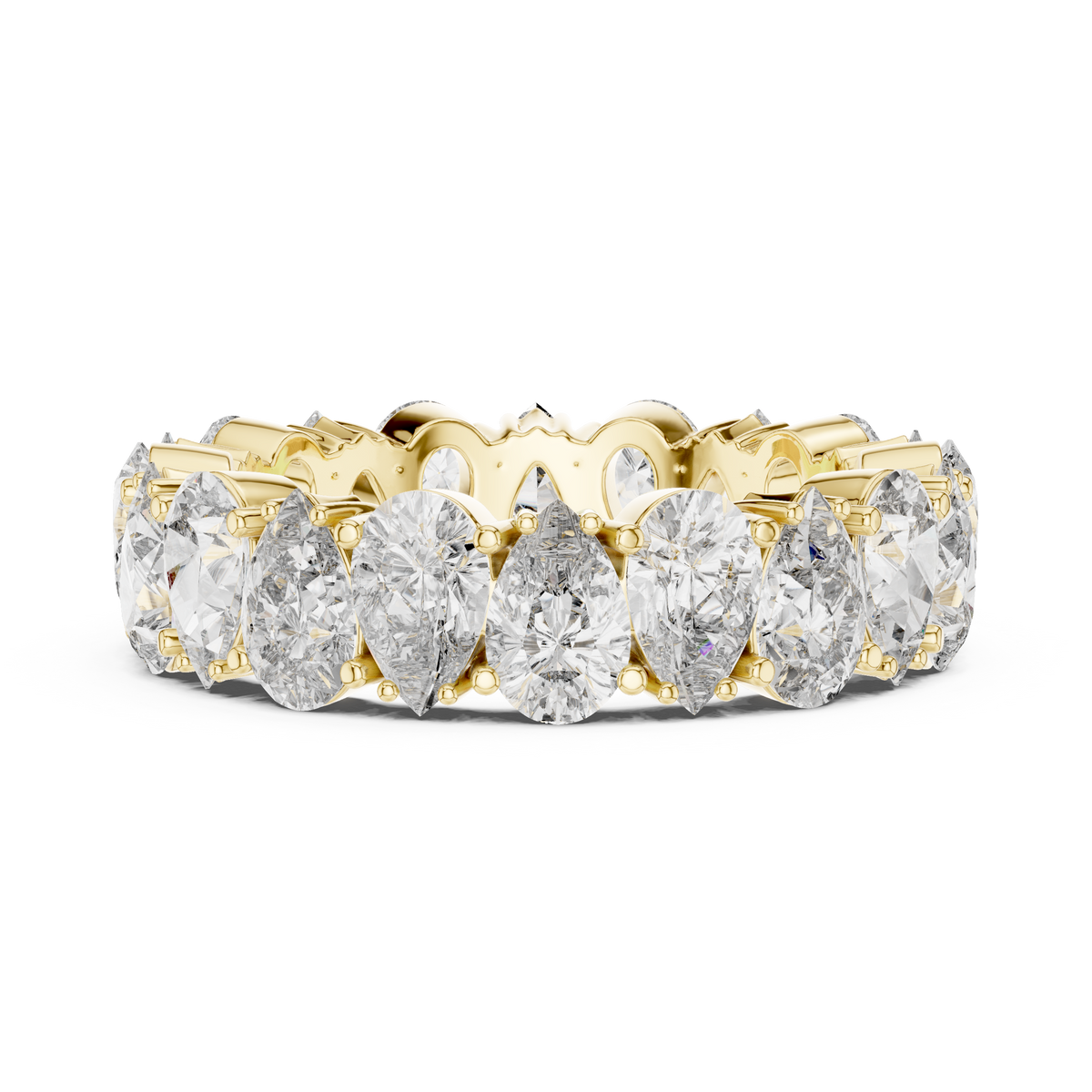 Pear-Cut Diamond Full Eternity Band Ring
