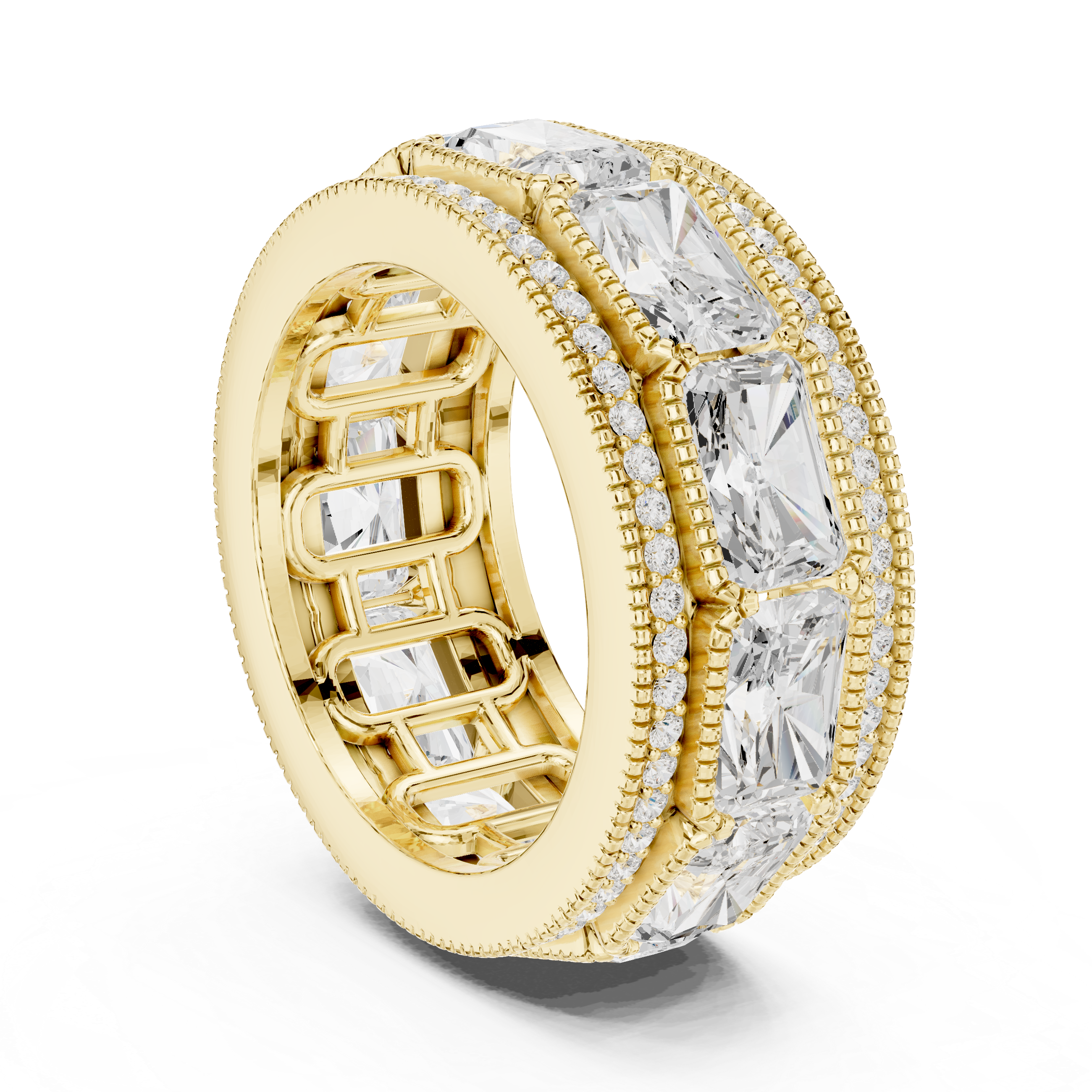 Radiant Cut Diamond Eternity Band