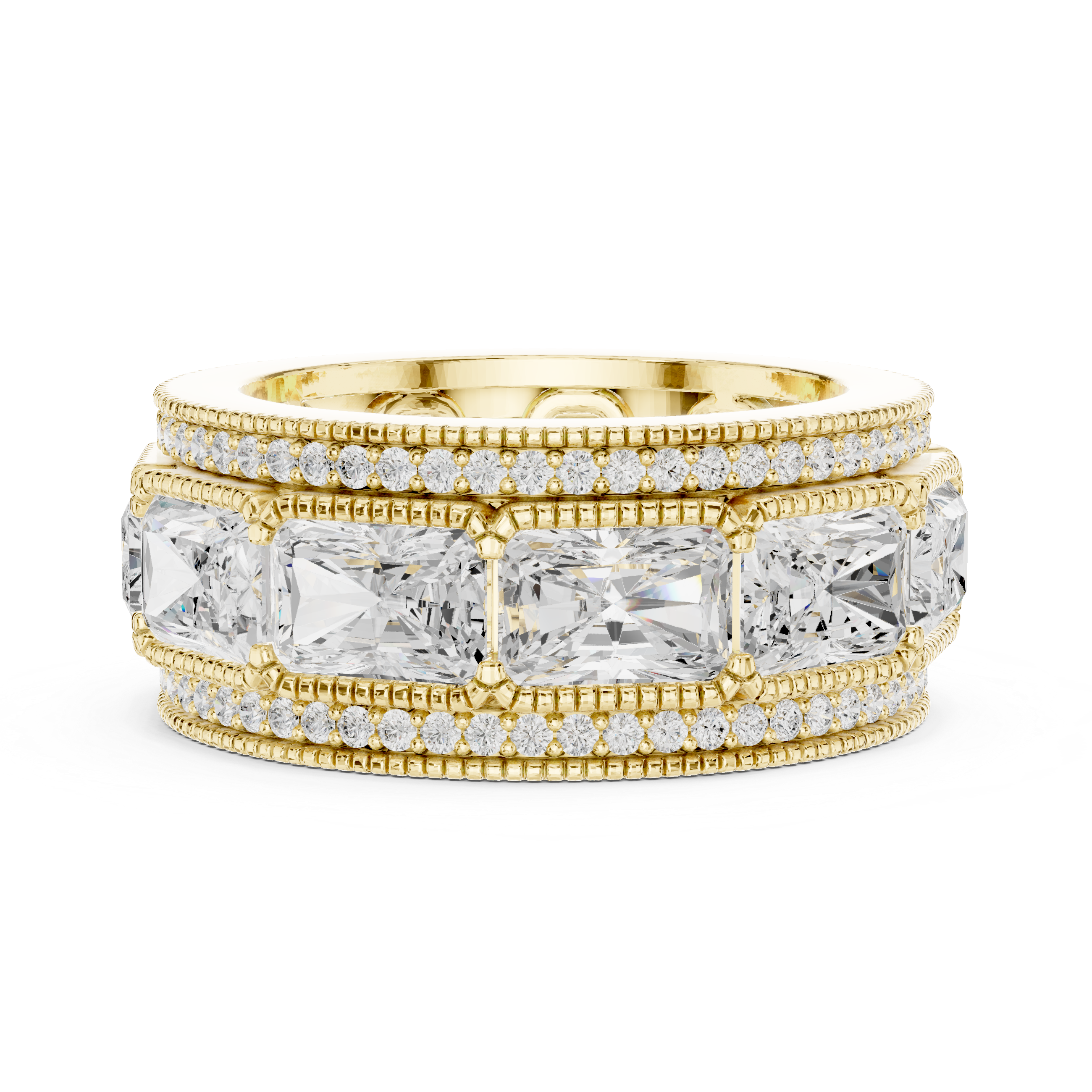 Radiant Cut Diamond Eternity Band