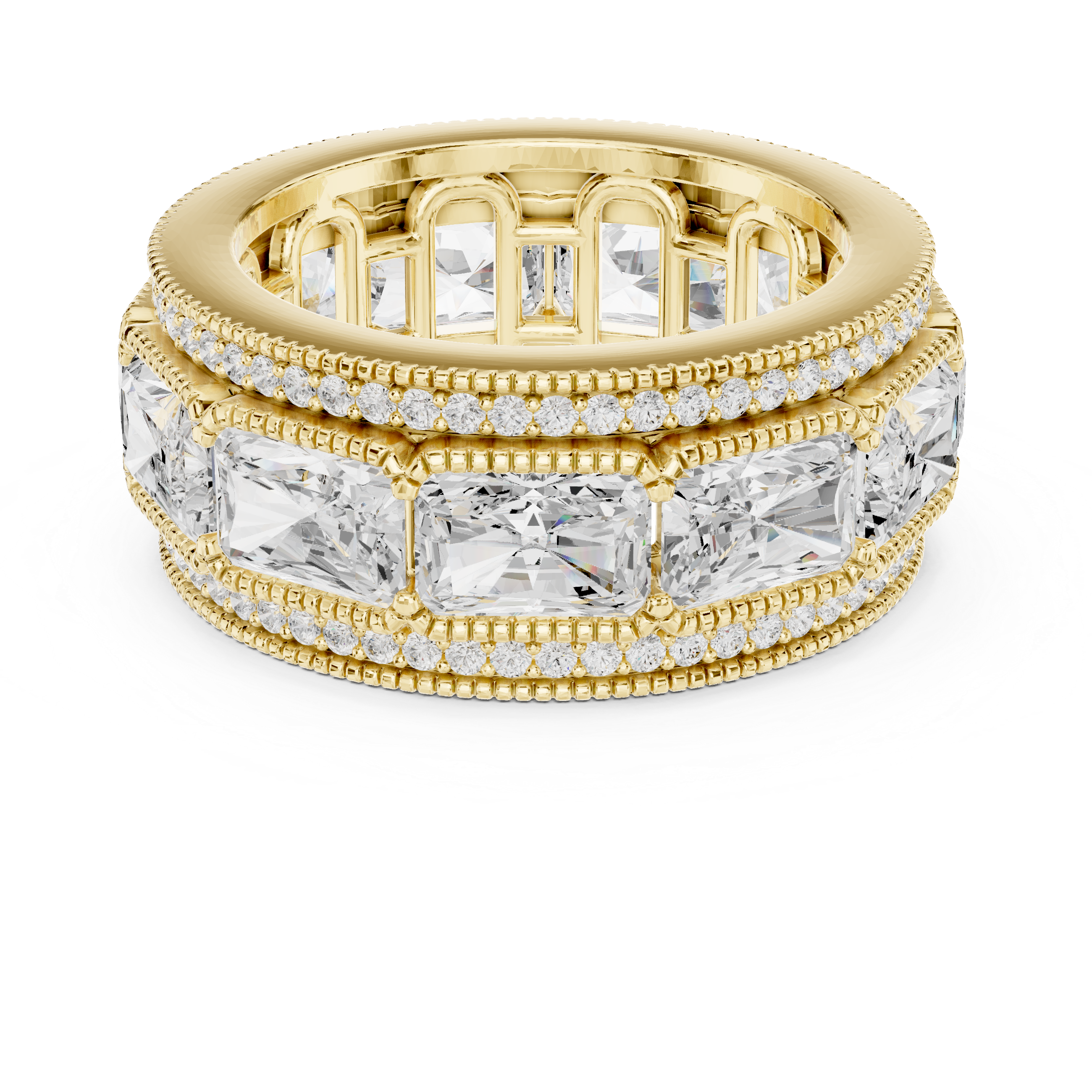 Radiant Cut Diamond Eternity Band