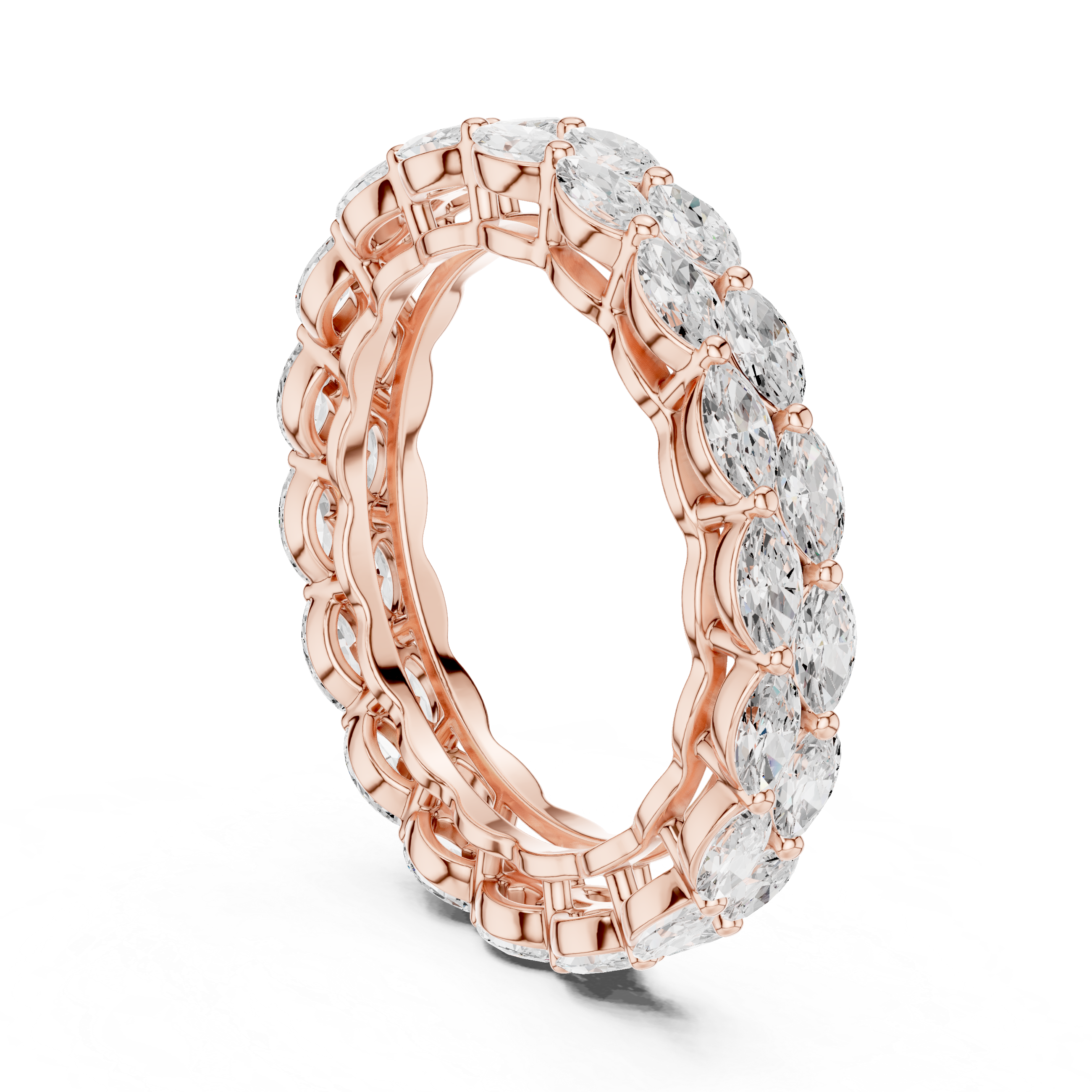 Double Row Marquise Eternity Ring