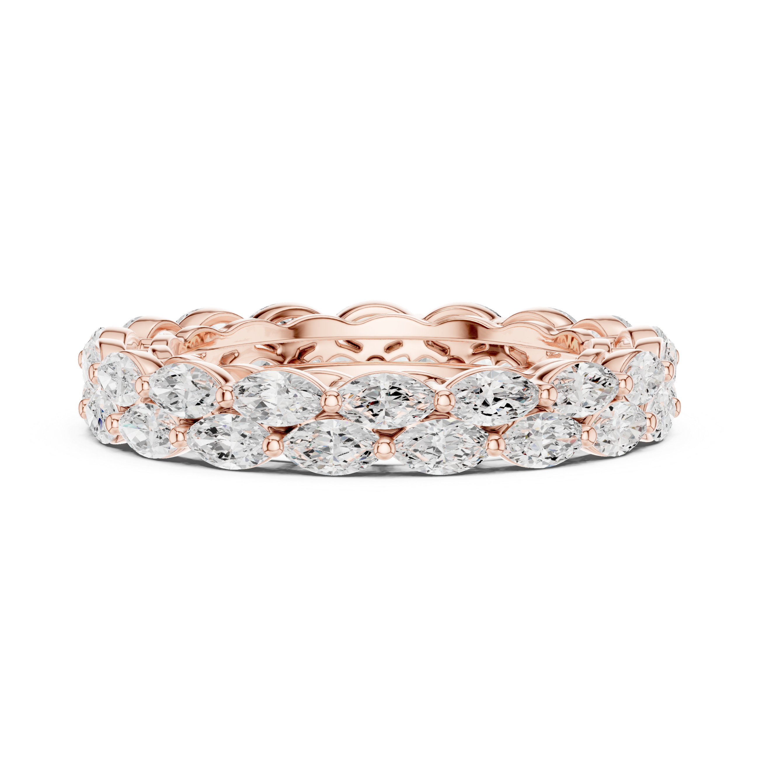 Double Row Marquise Eternity Ring