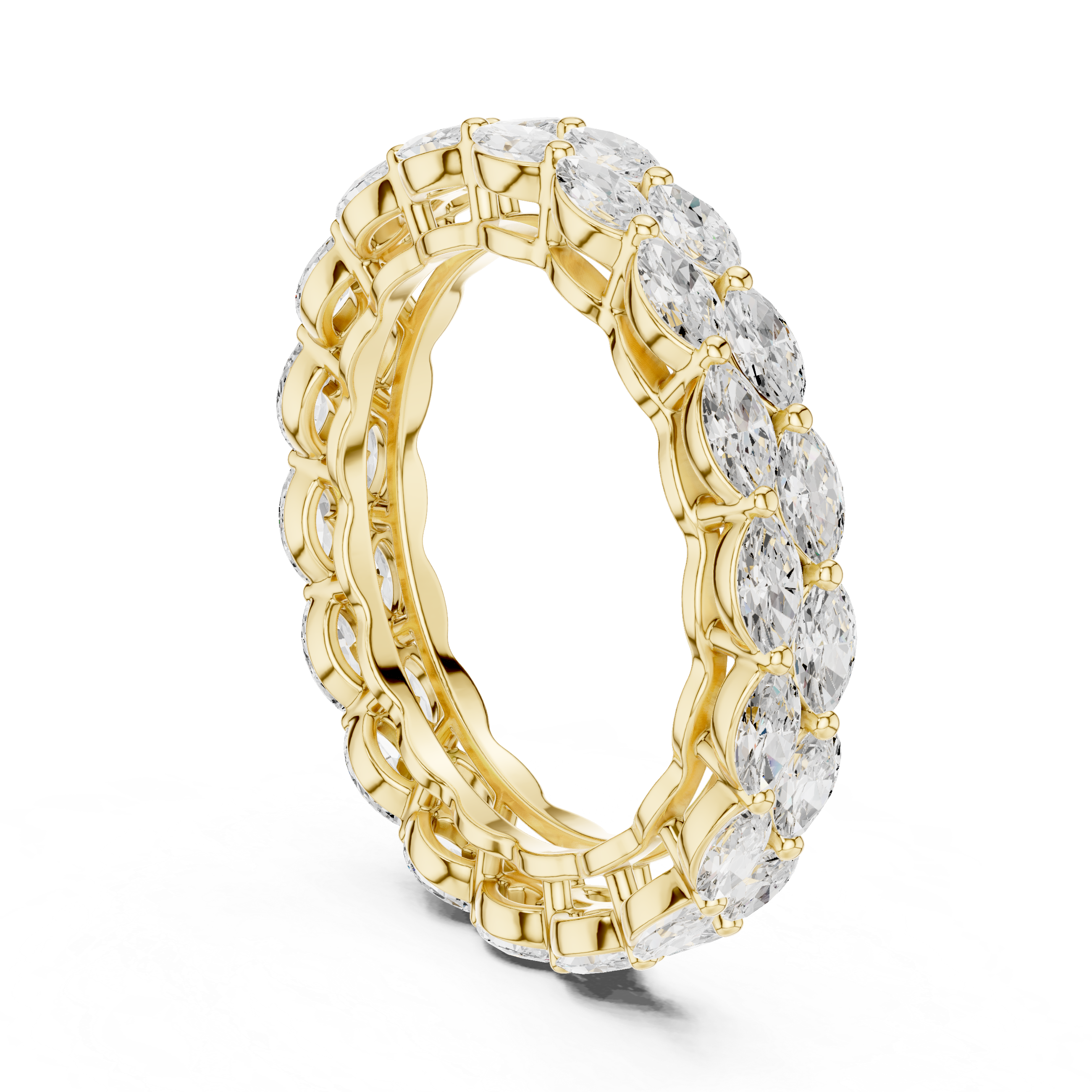 Double Row Marquise Eternity Ring