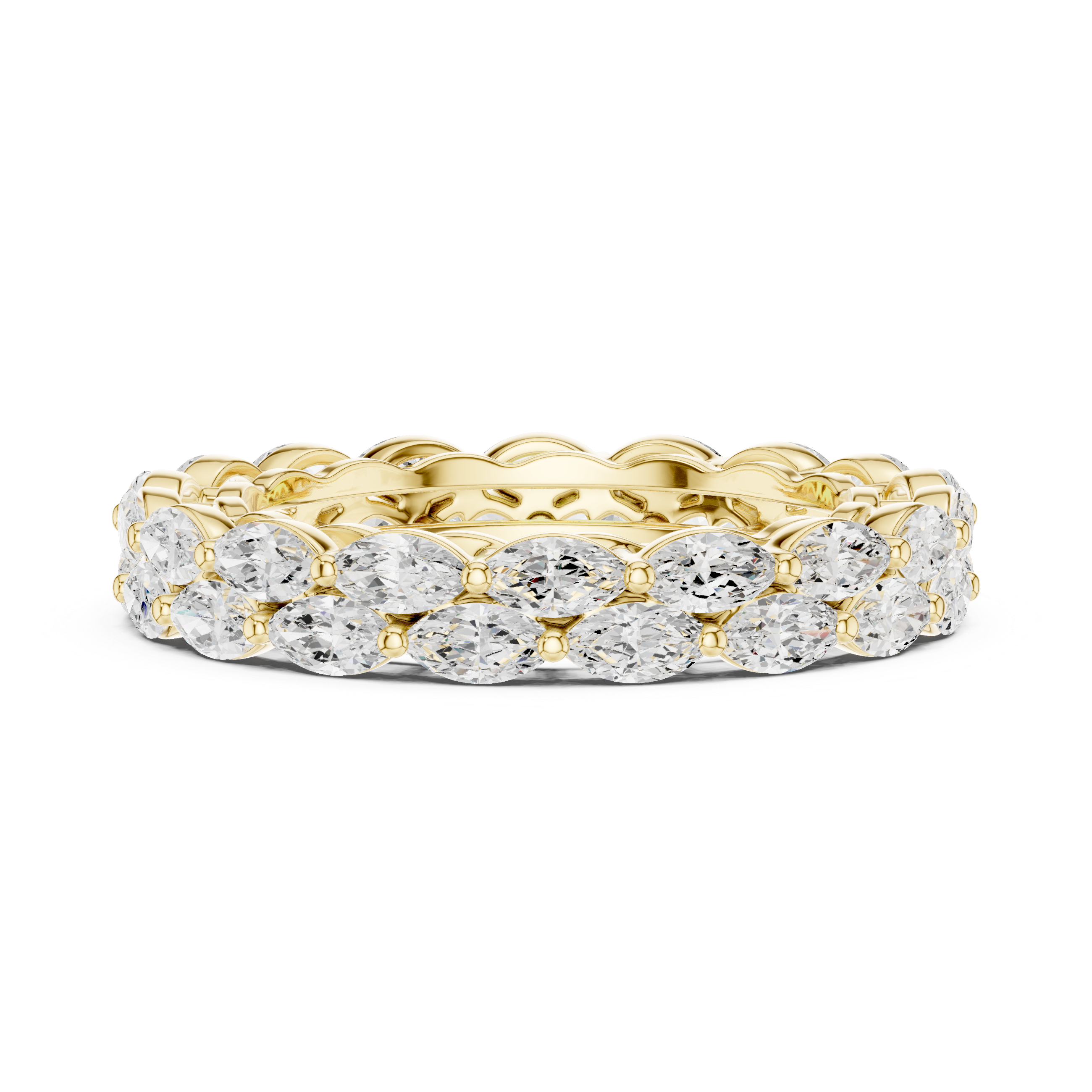 Double Row Marquise Eternity Ring