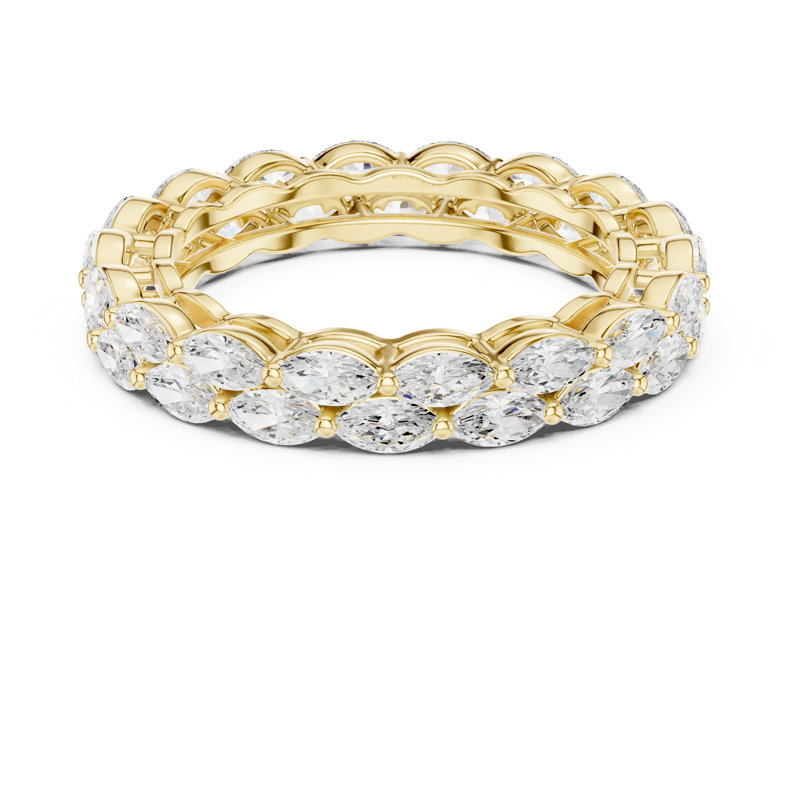 Double Row Marquise Eternity Ring