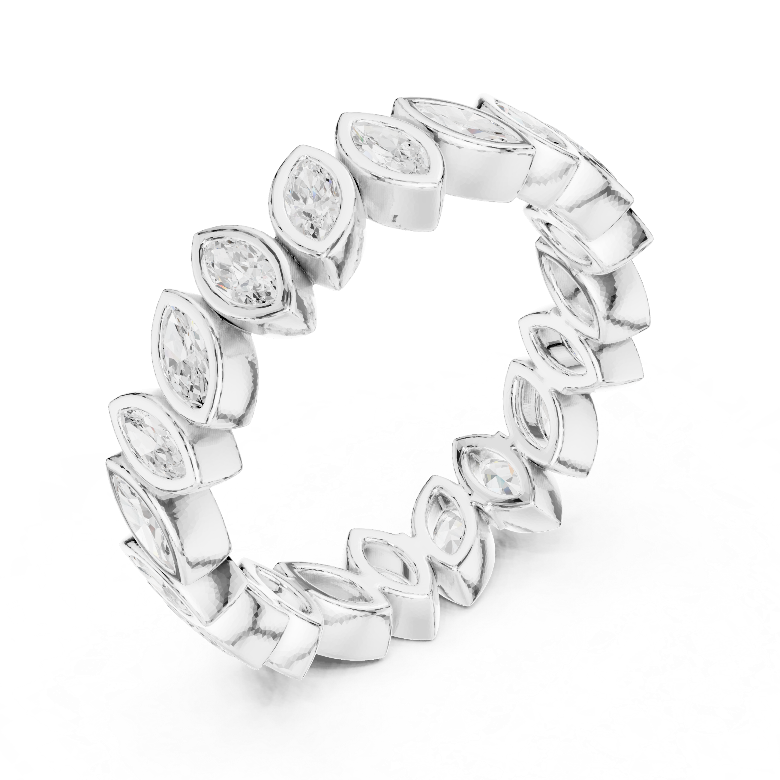Marquise Bezel Eternity Ring