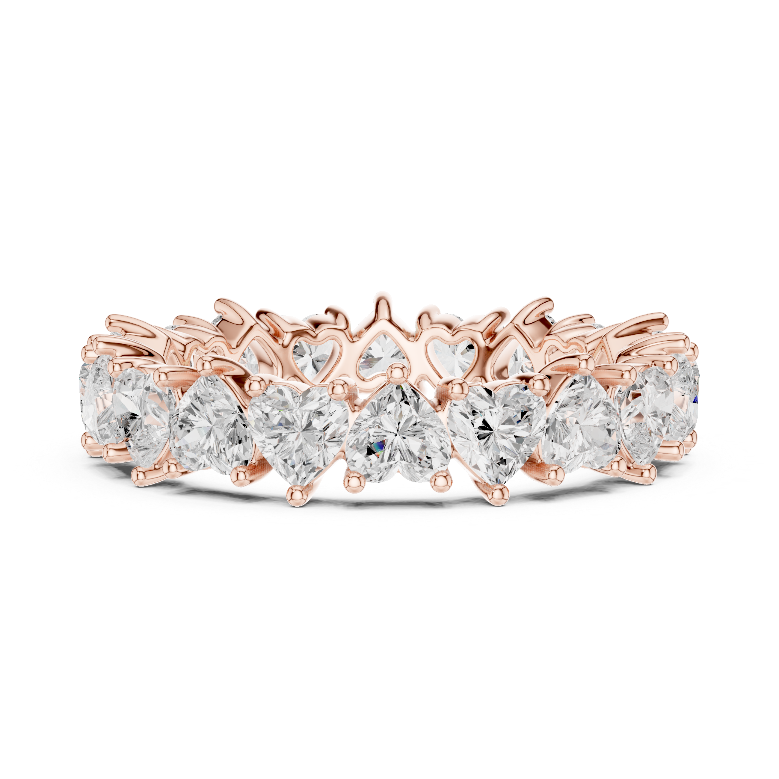 Heart-Cut Diamond Eternity Ring