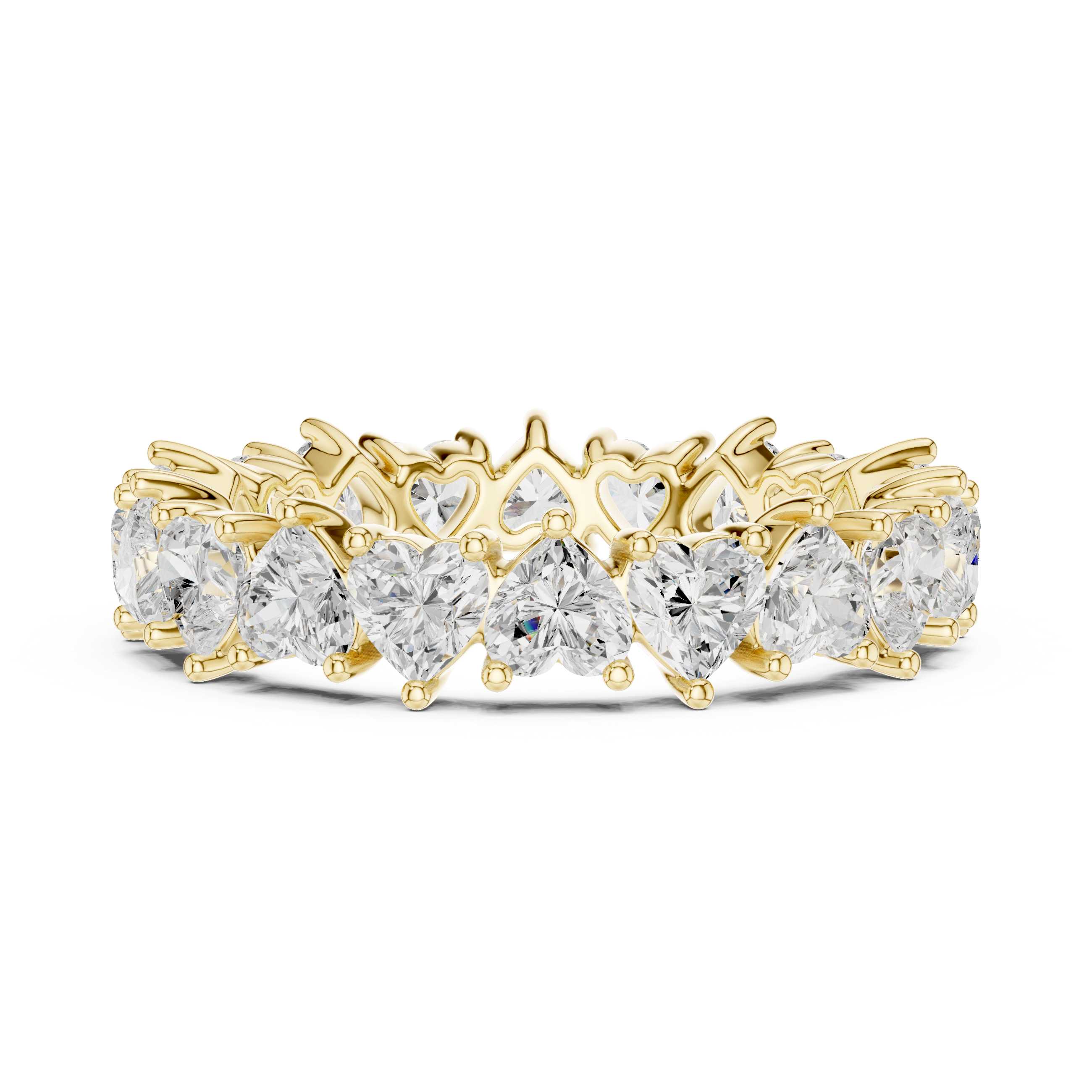 Heart-Cut Diamond Eternity Ring