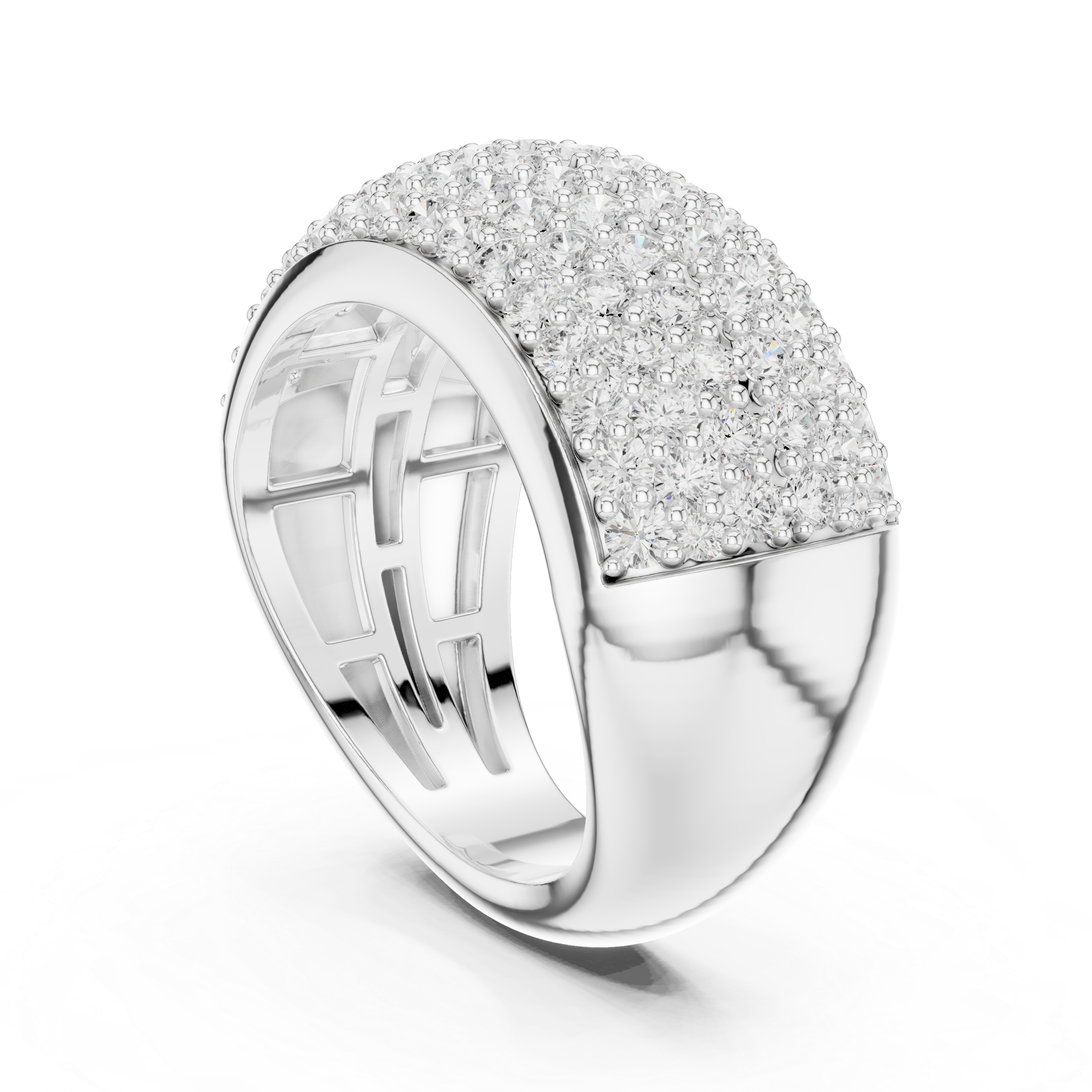 Five-Row Pavé Statement Band