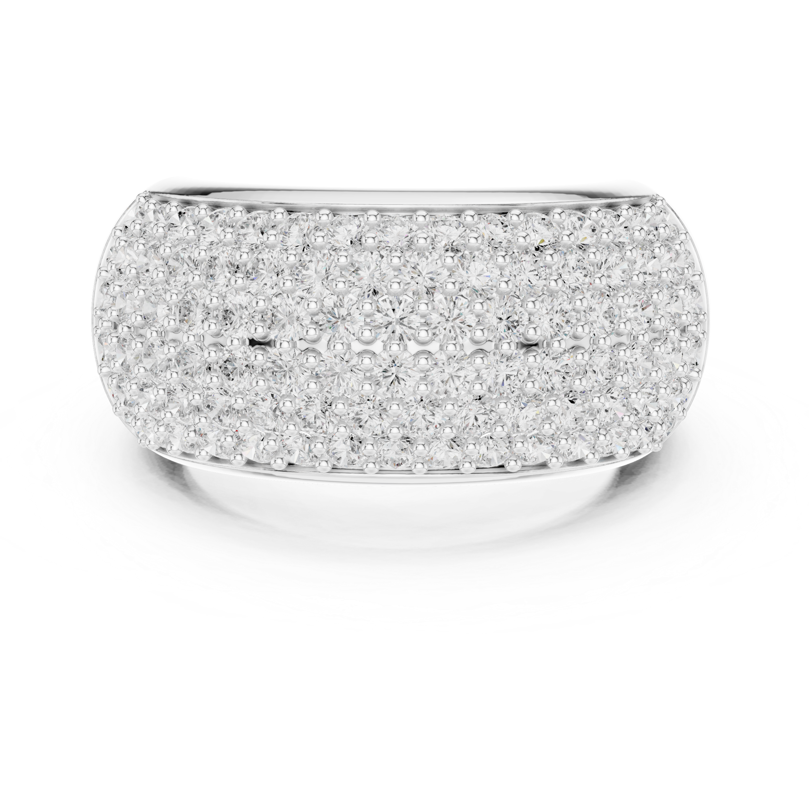 Five-Row Pavé Statement Band