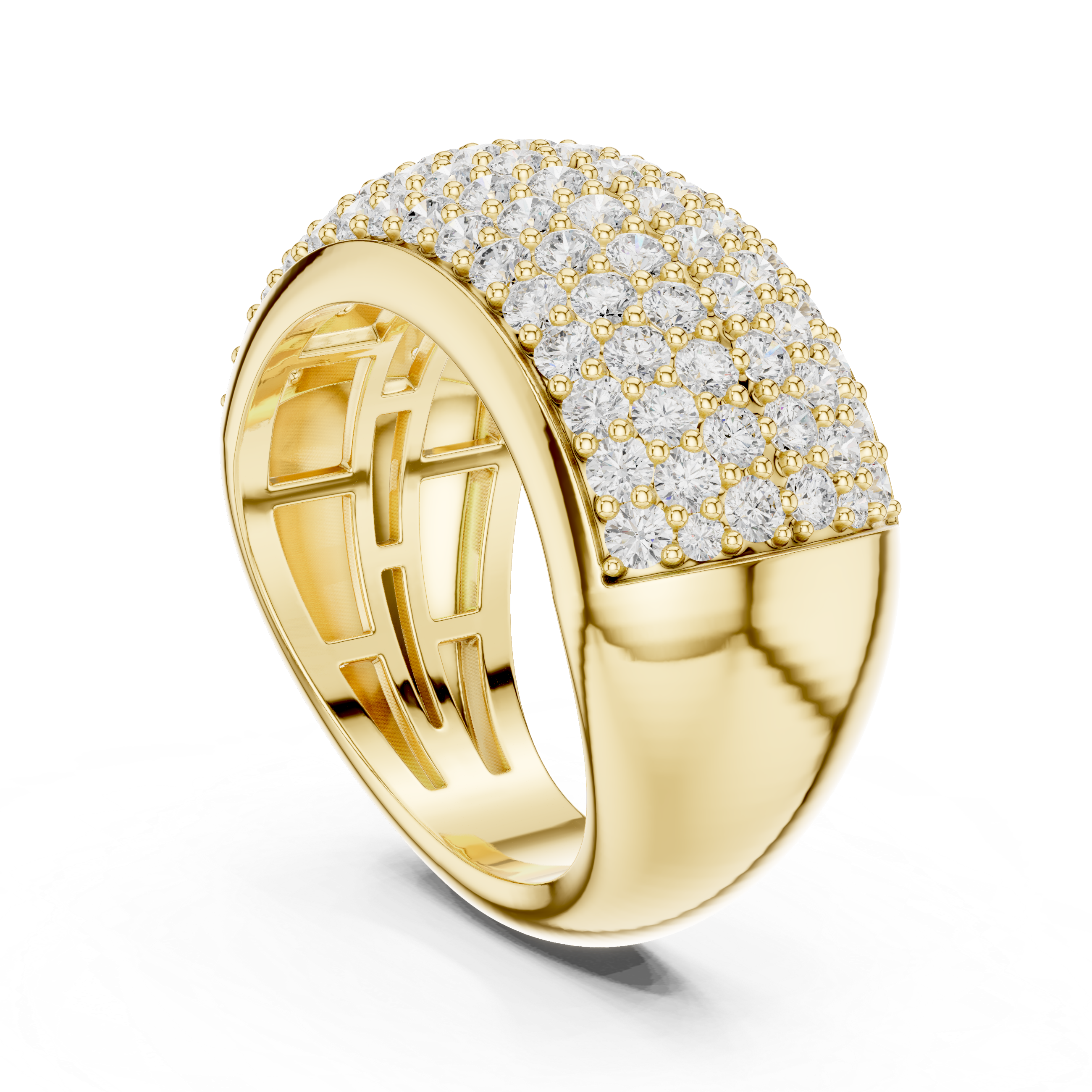 Five-Row Pavé Statement Band