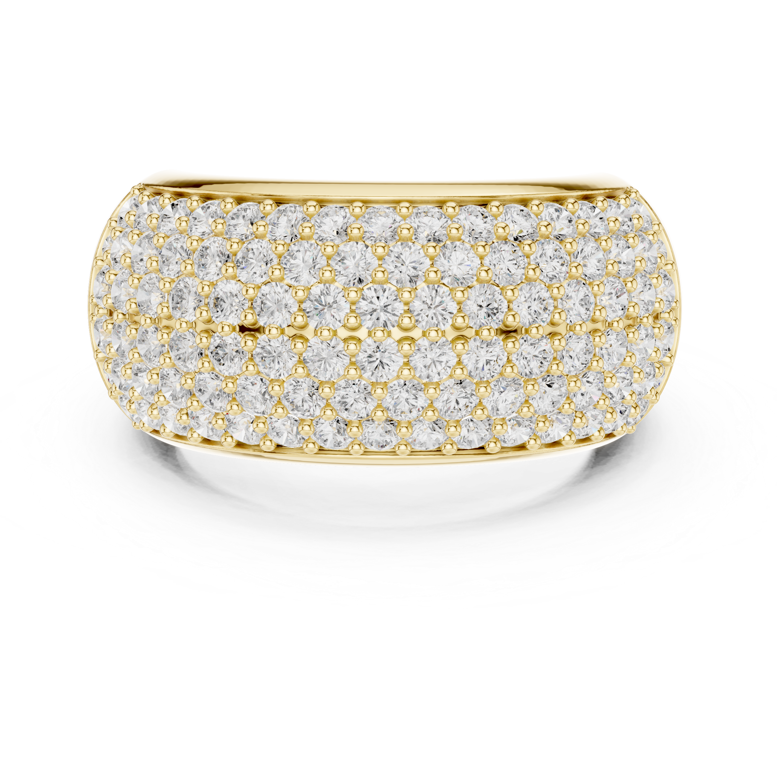 Five-Row Pavé Statement Band