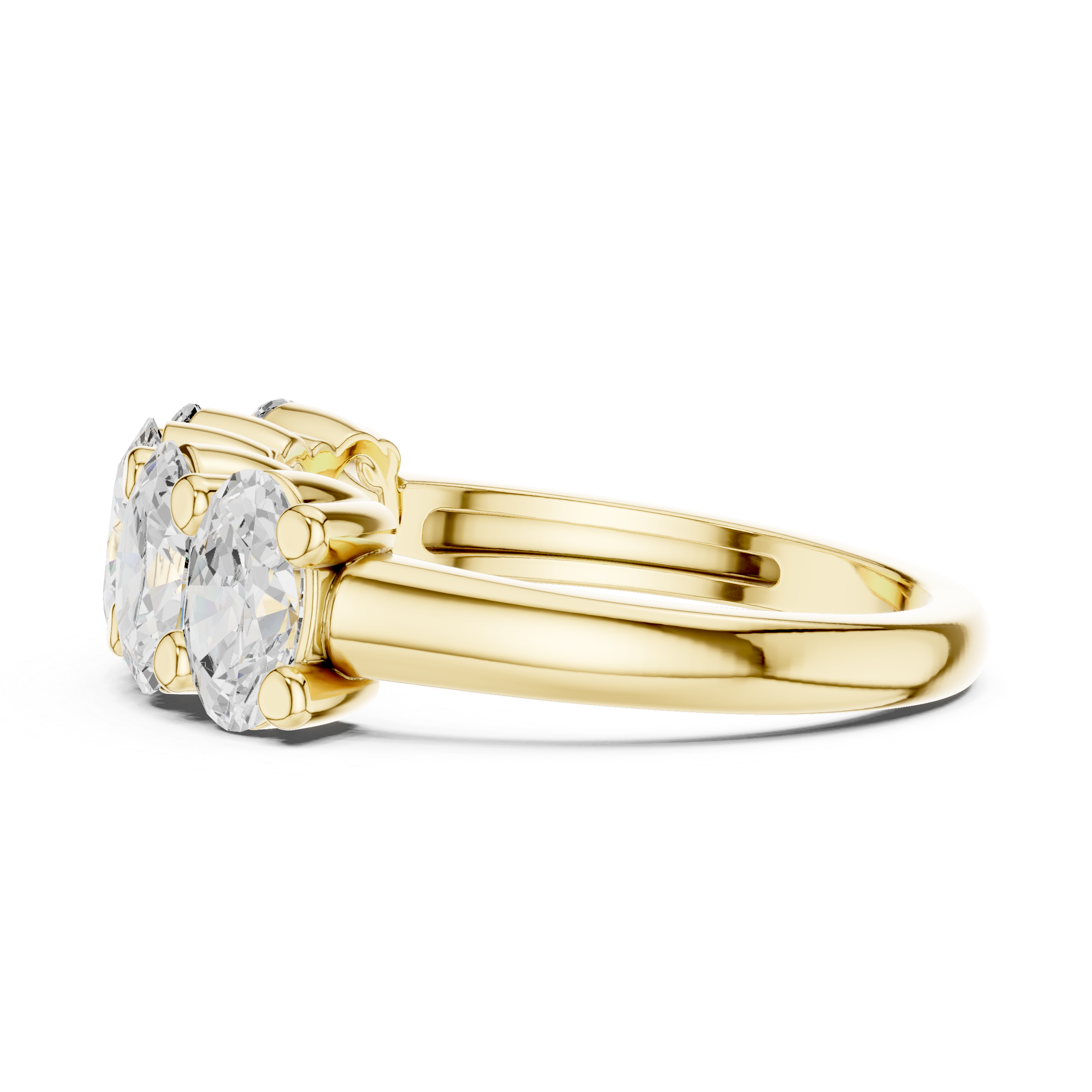 Five Oval Stone Anniversary Ring