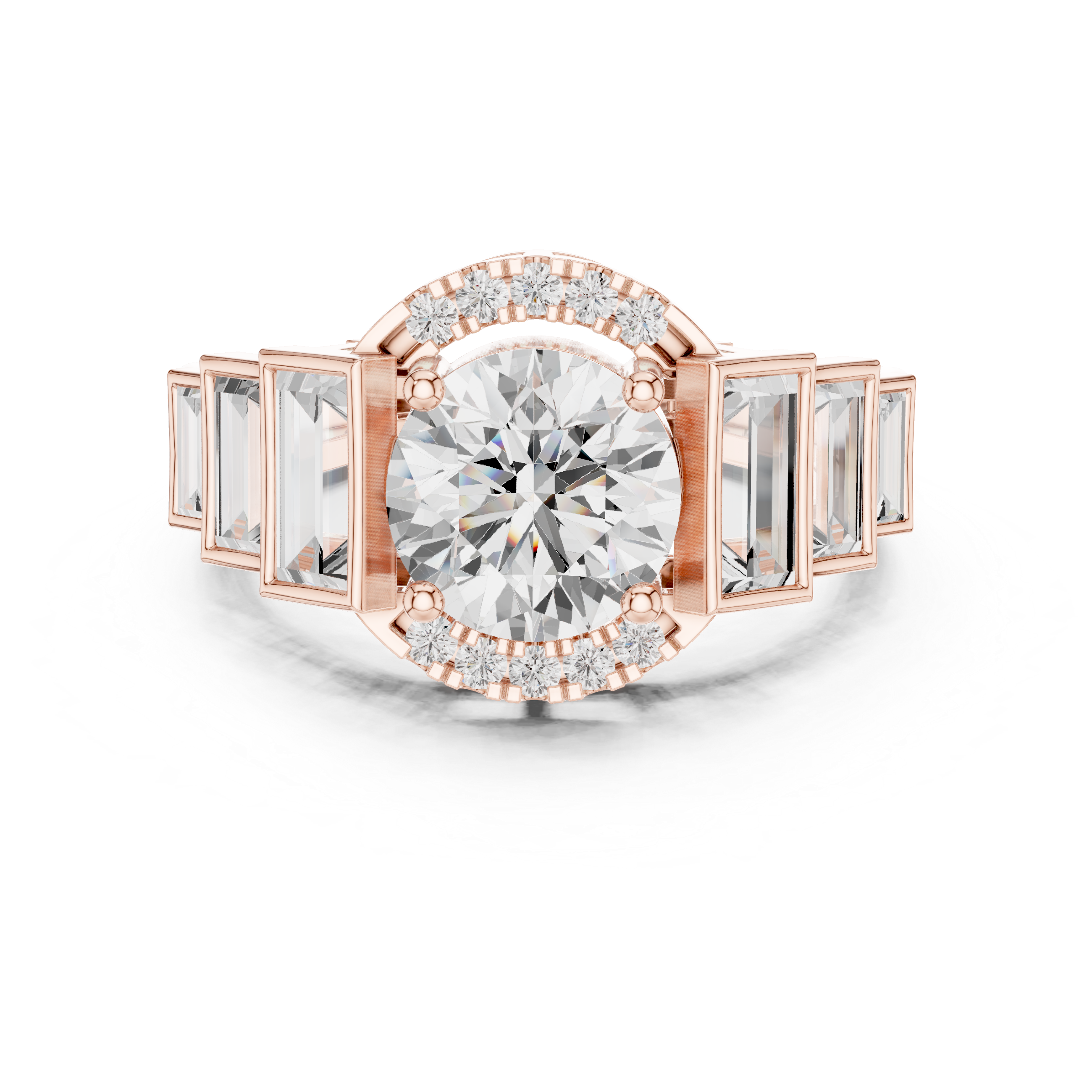 Baguette Art Deco Diamond Ring