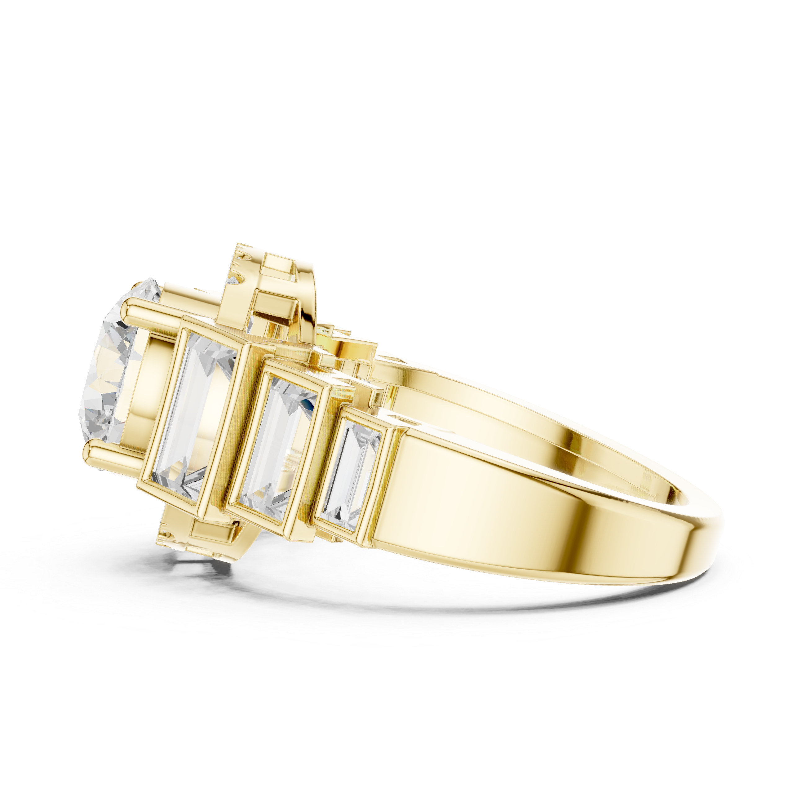 Baguette Art Deco Diamond Ring