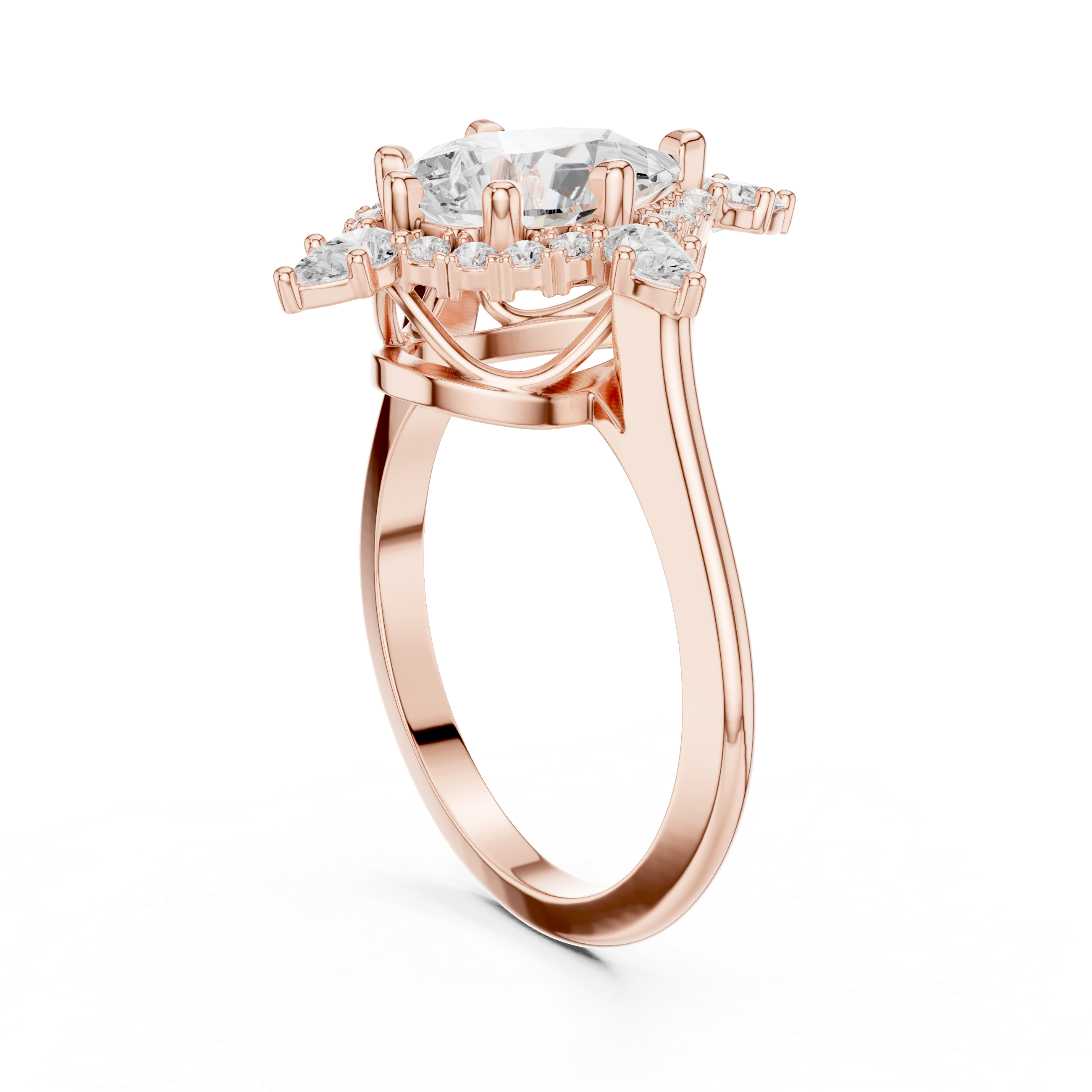 Pear Diamond Vintage Statement Ring