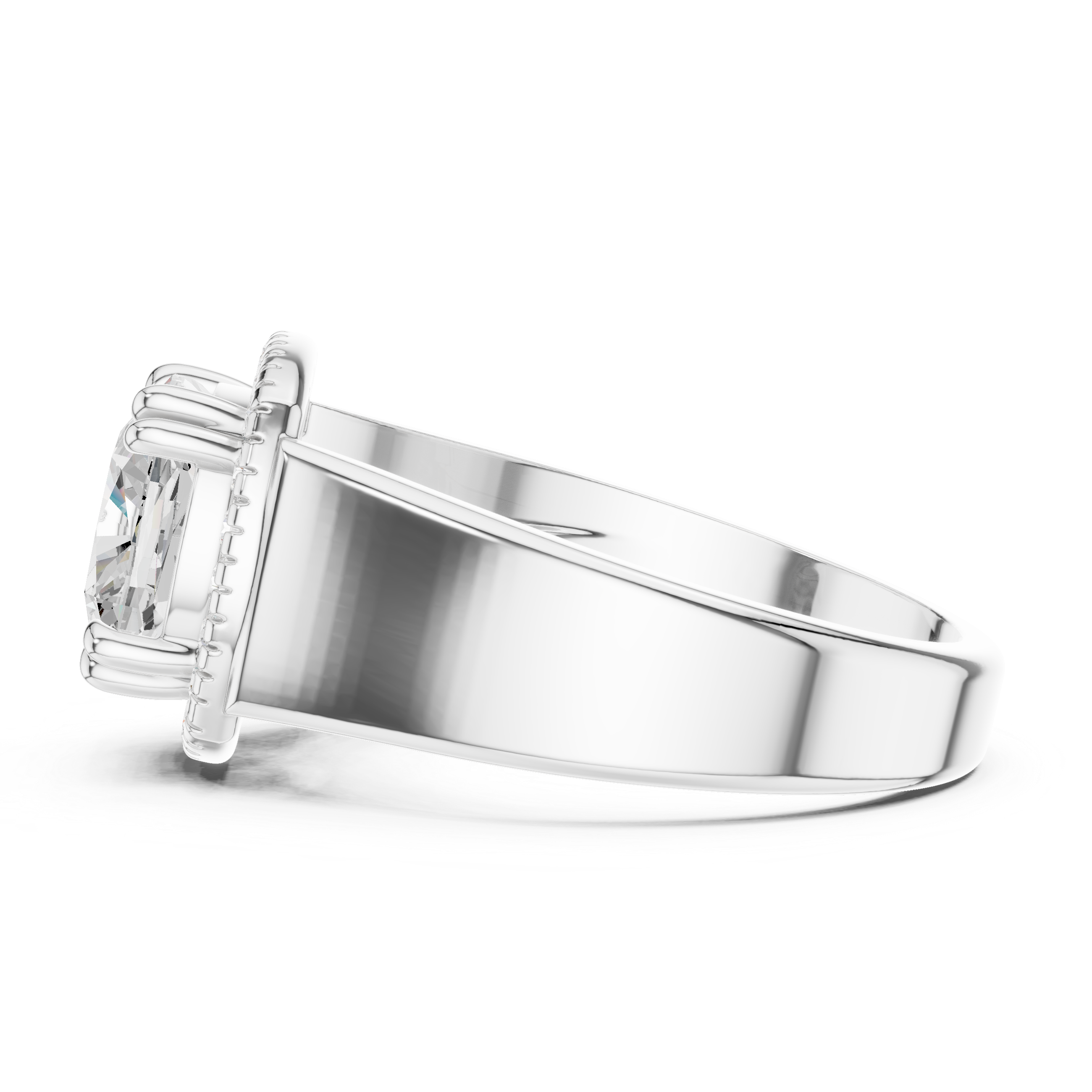 Cushion Halo Statement Ring