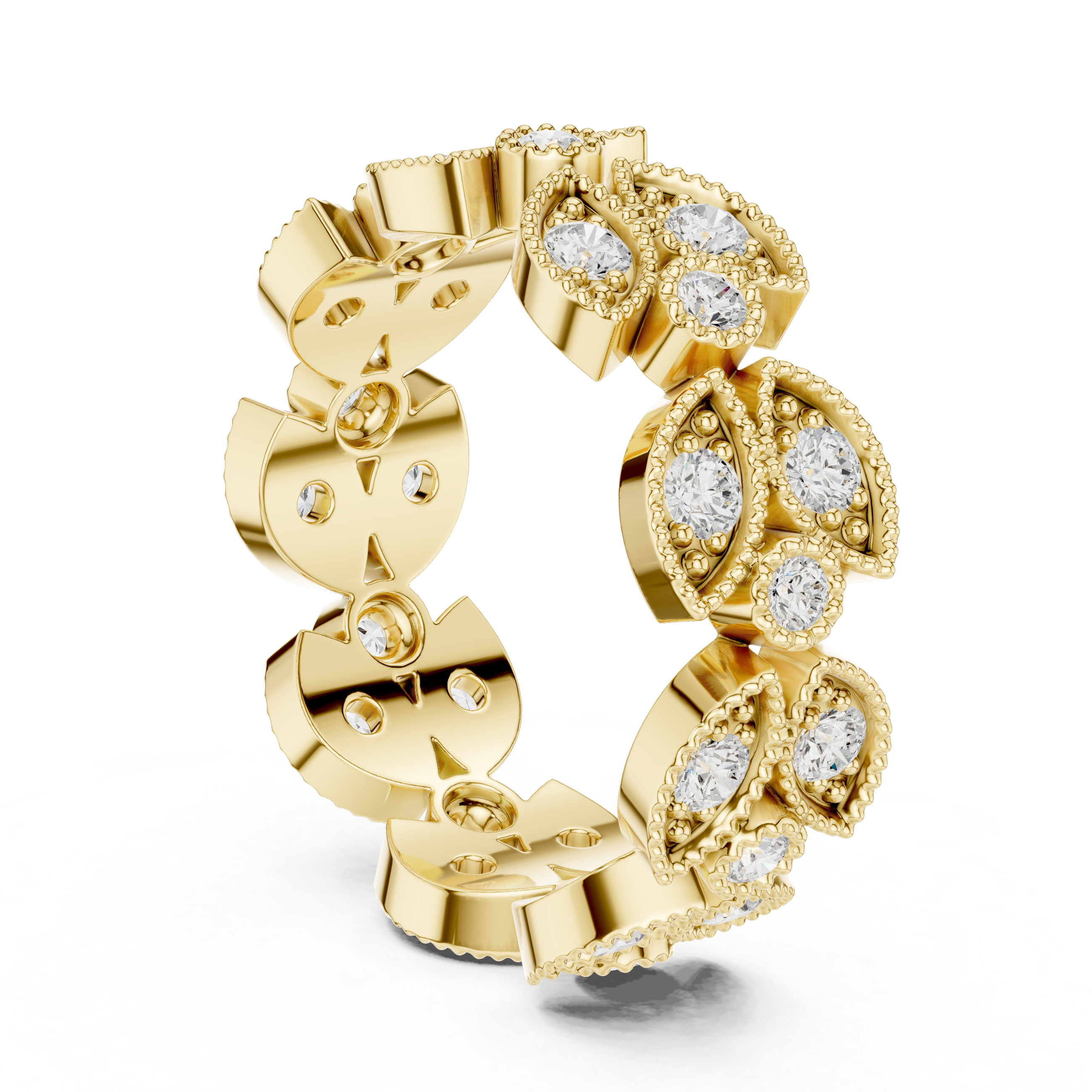 Vintage Evil Eye Diamond Eternity Ring