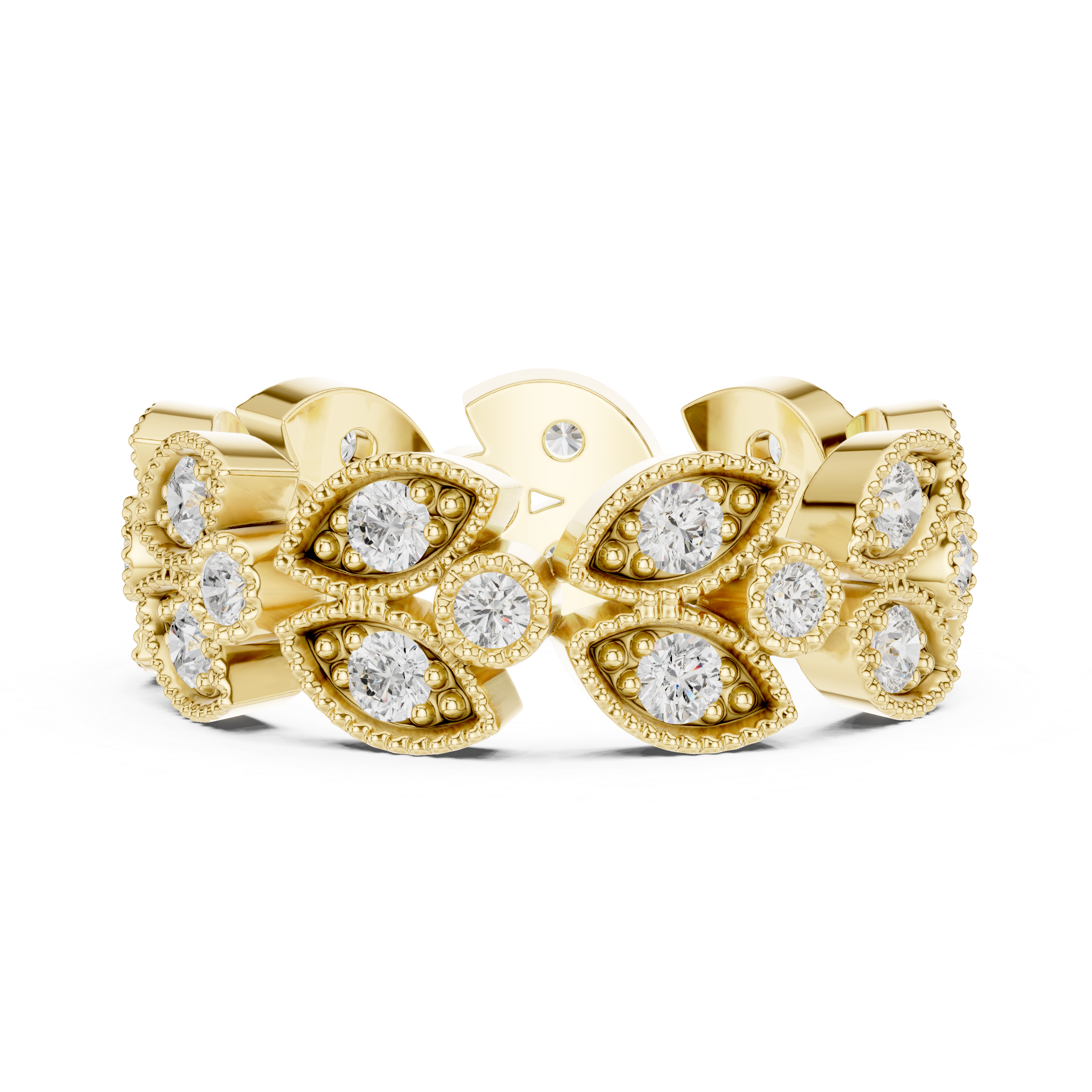 Vintage Evil Eye Diamond Eternity Ring