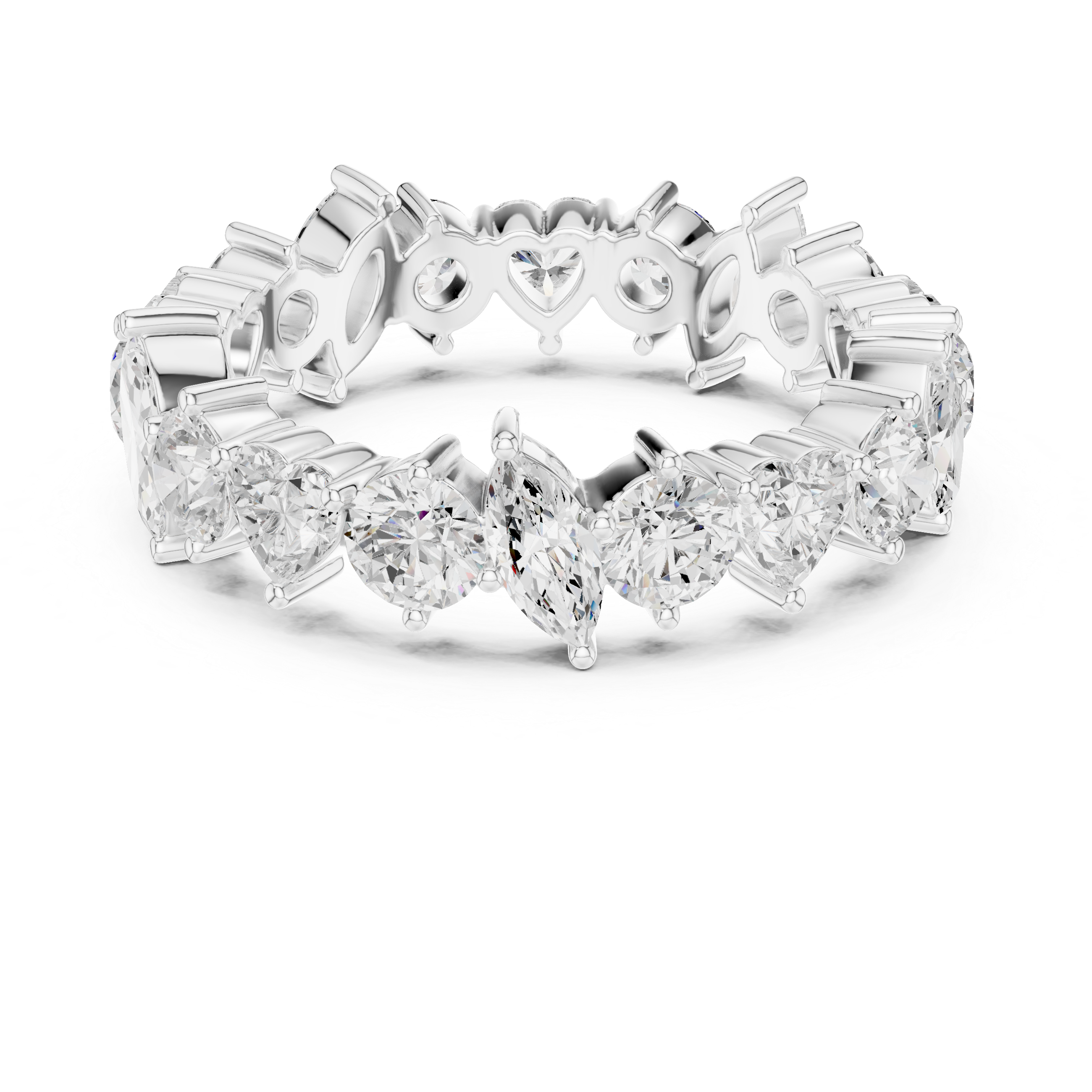 Luxury Mixed Shape Diamond Eternity Band