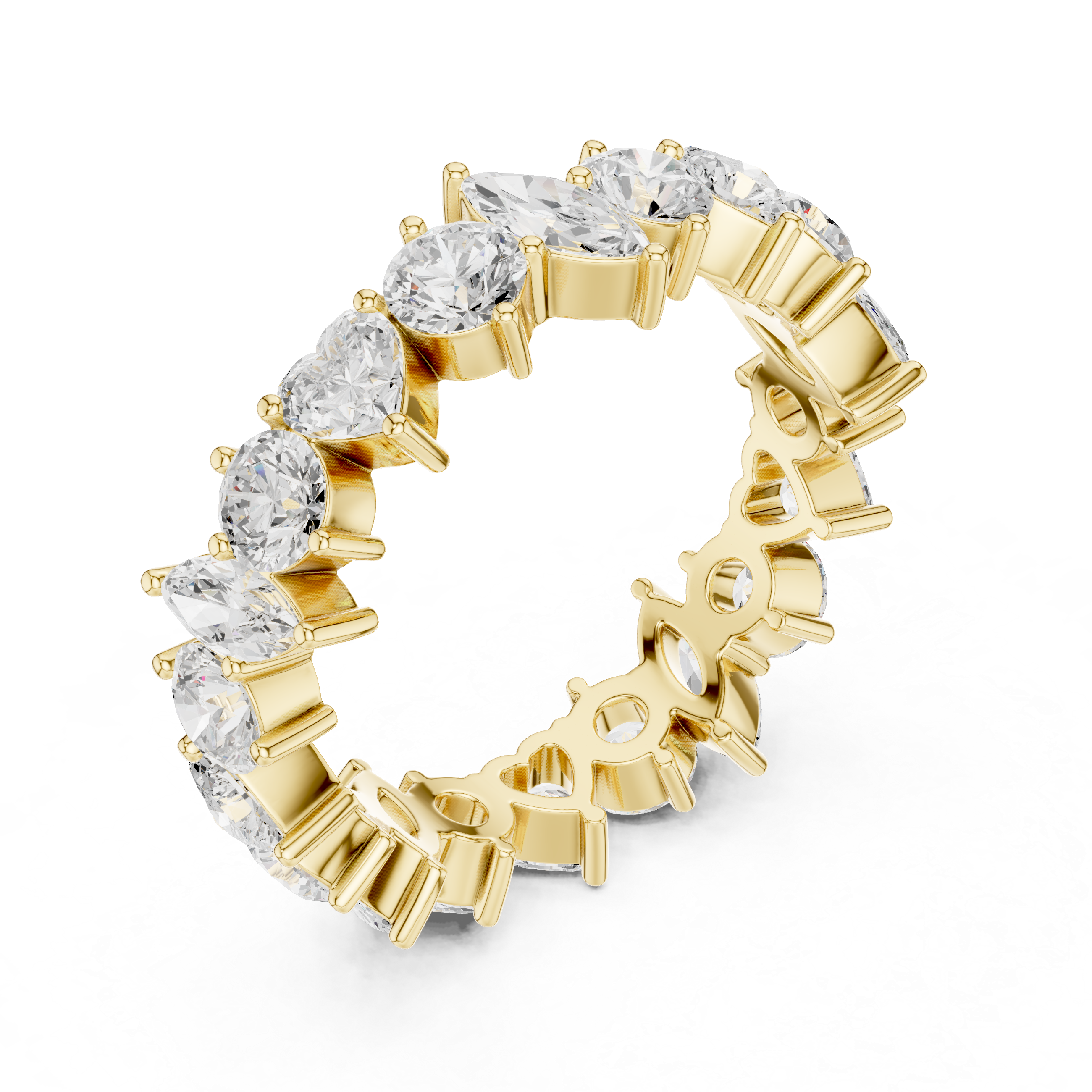Luxury Mixed Shape Diamond Eternity Band