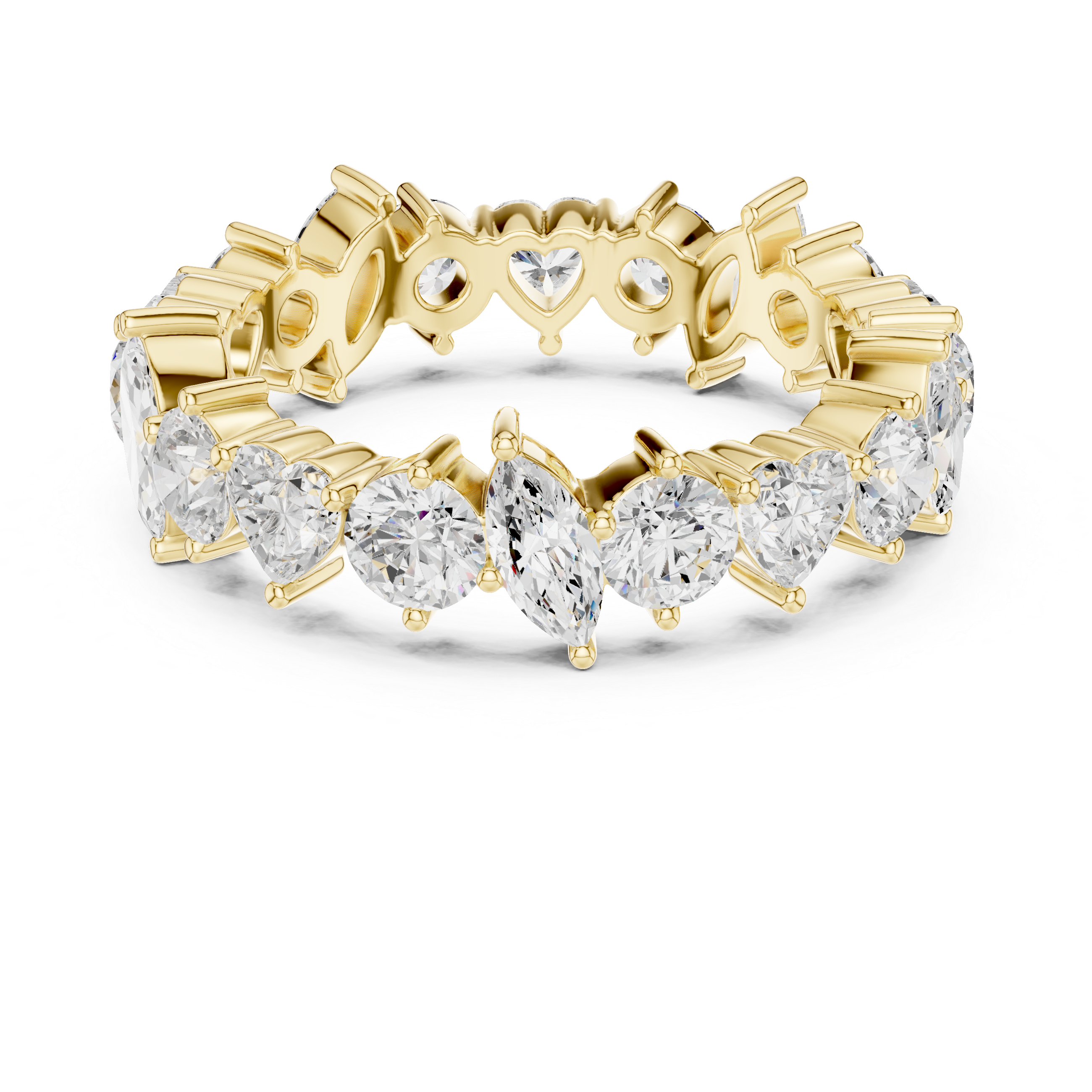 Luxury Mixed Shape Diamond Eternity Band