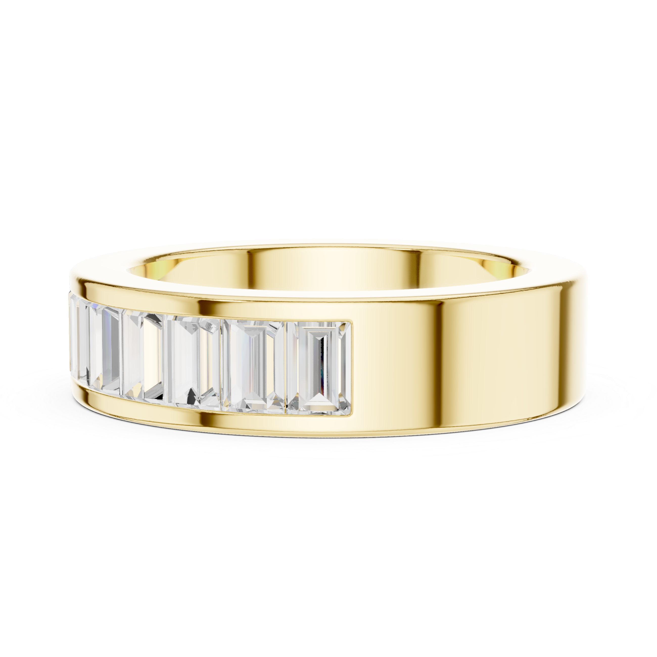 Channel Set Baguette Diamond Eternity Band