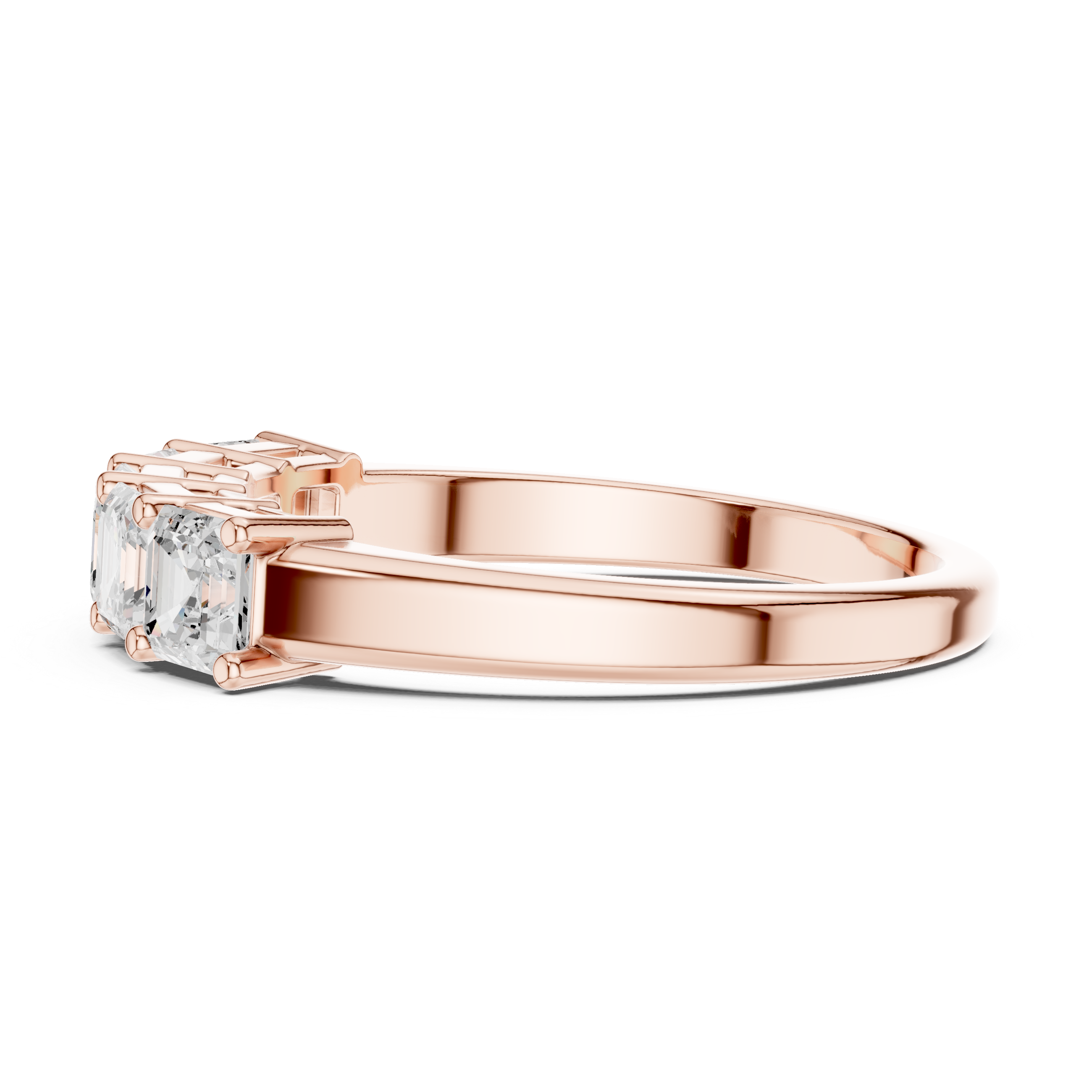 Five Stone Asscher Diamond Ring